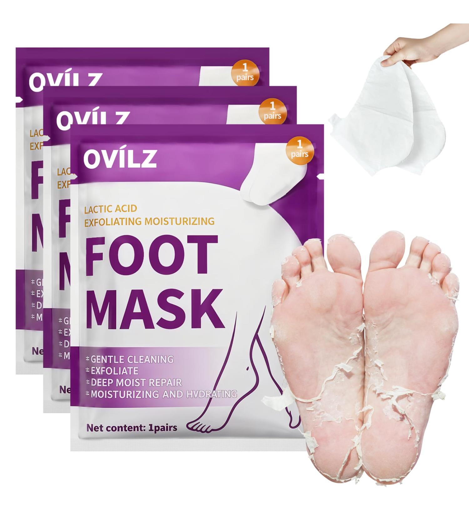 3 Paires Masque Soin Pied Masques Peeling hydratant Exfoliant masque Nourrissant pour Hommes et Femmes Soin des pieds pour Pieds Rugueux Secs les Peaux Mortes et S ches - Buy Online on GoSupps.com