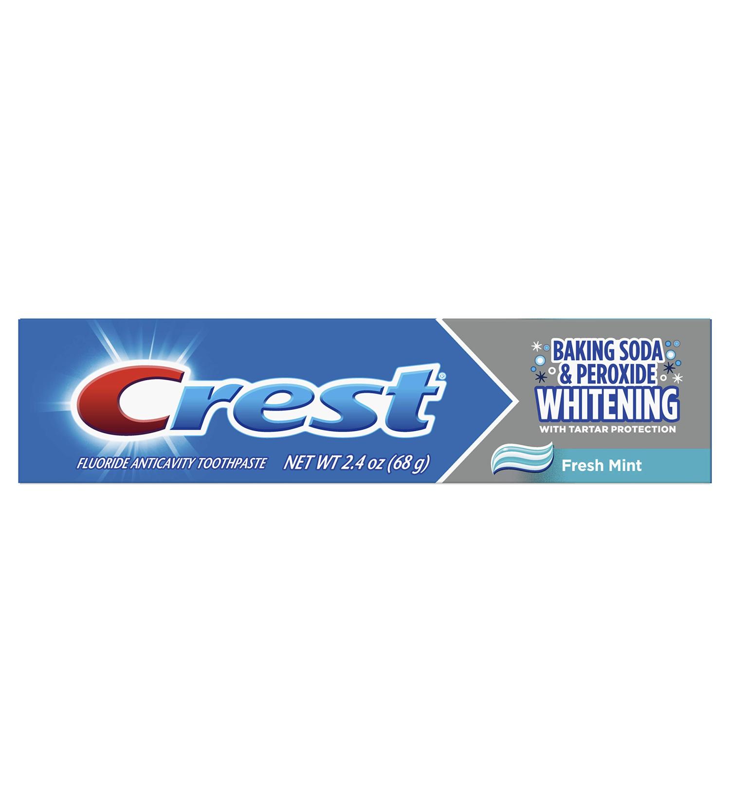 Crest Whitening Baking Soda & Peroxide Toothpaste 2.4 oz - Cavity & Tartar Protection - Buy Online on GoSupps.com