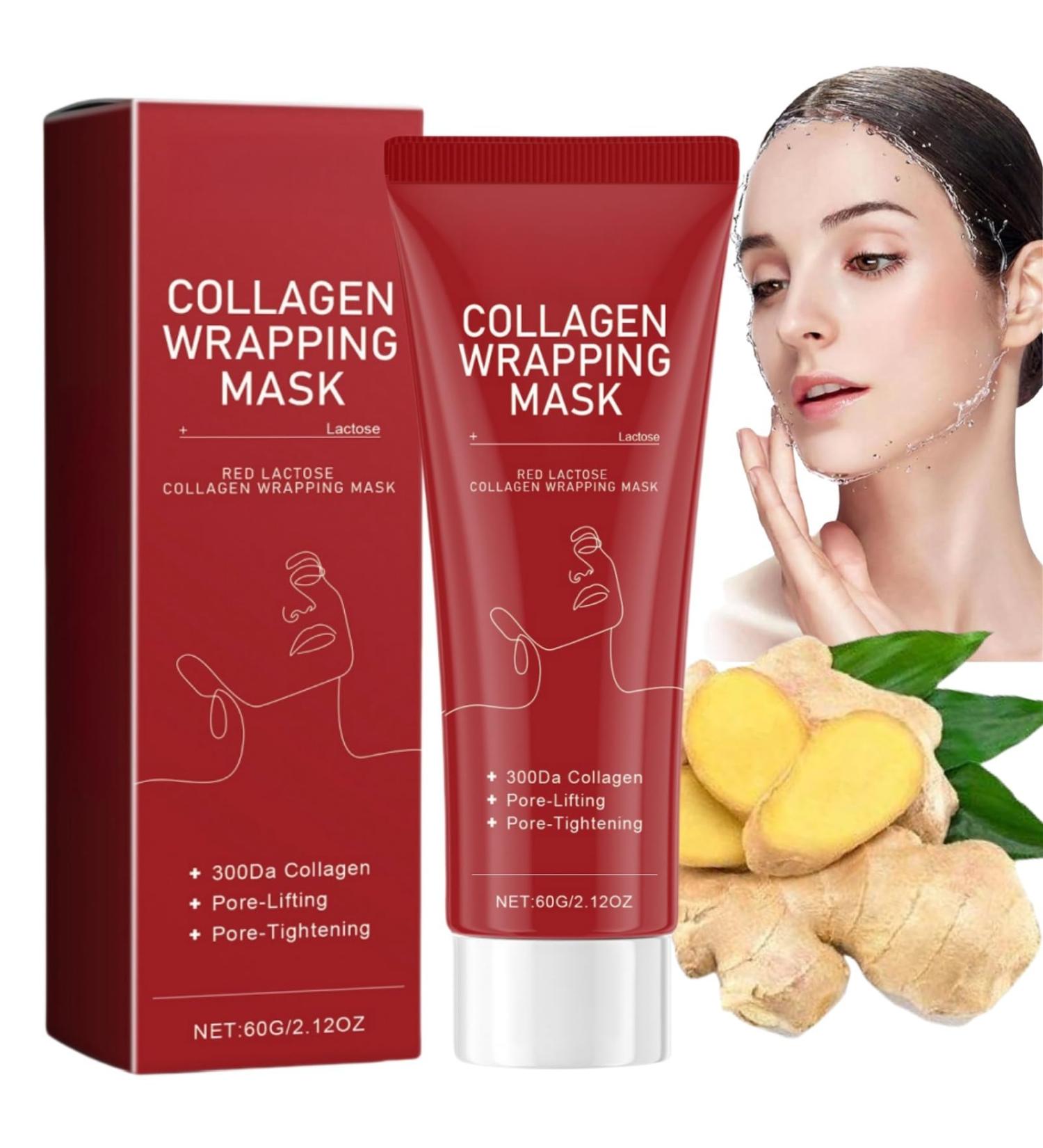 Red Lactose Collagen Wrapping Mask Peel Off Face Masks Collagen Overnight Wrapping Peel Off Facial Mask Collagen Softening Peel Mask Face Masks Skincare Peel Off Hydrating Moisturizing Facial Masks - Buy Online on GoSupps.com