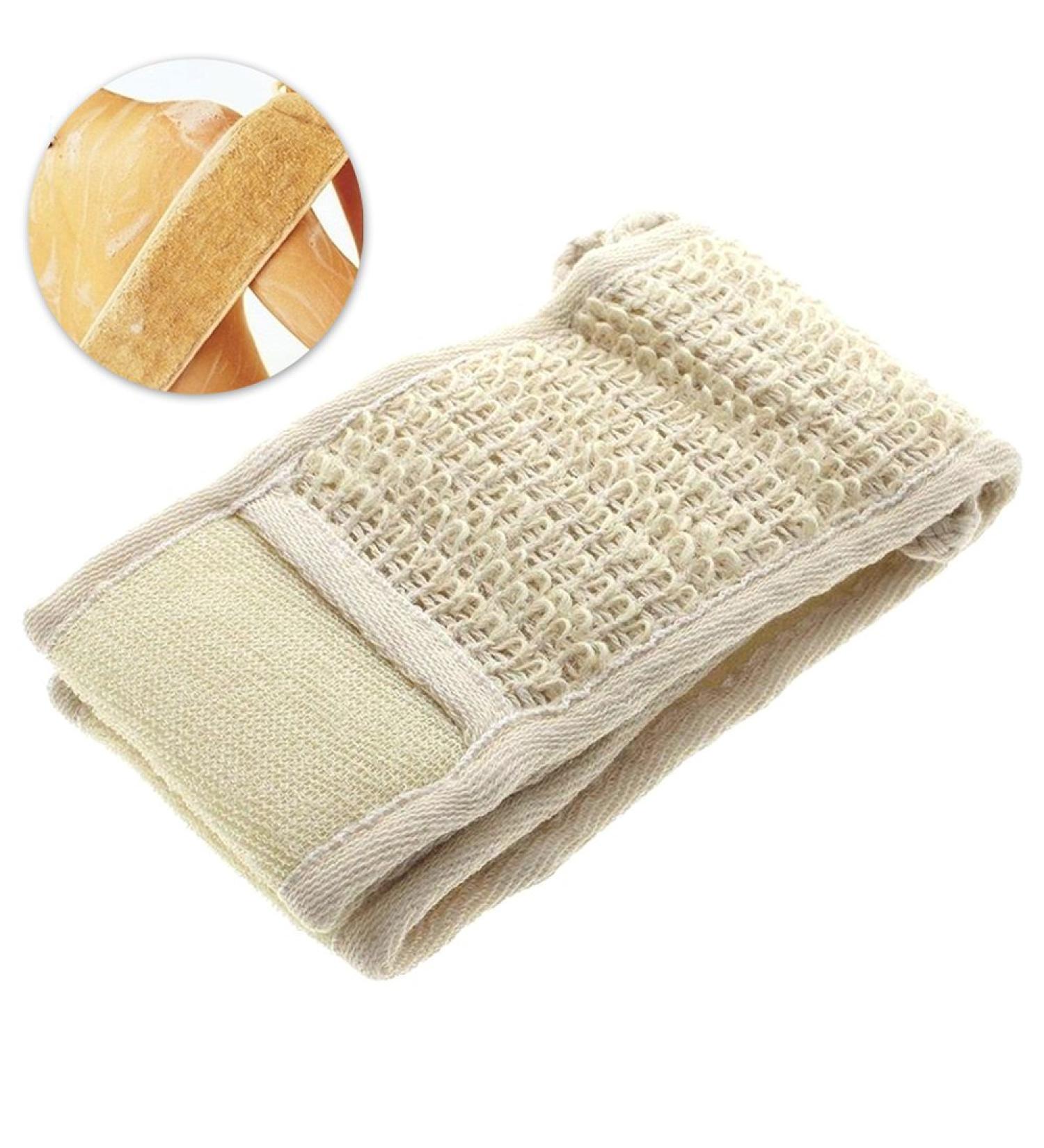 Buy Back Scrubber & Bath Sponge Set | Natural Loofah Sponges for Exfoliating & Massage - International Shipping - Buy Online on GoSupps.com