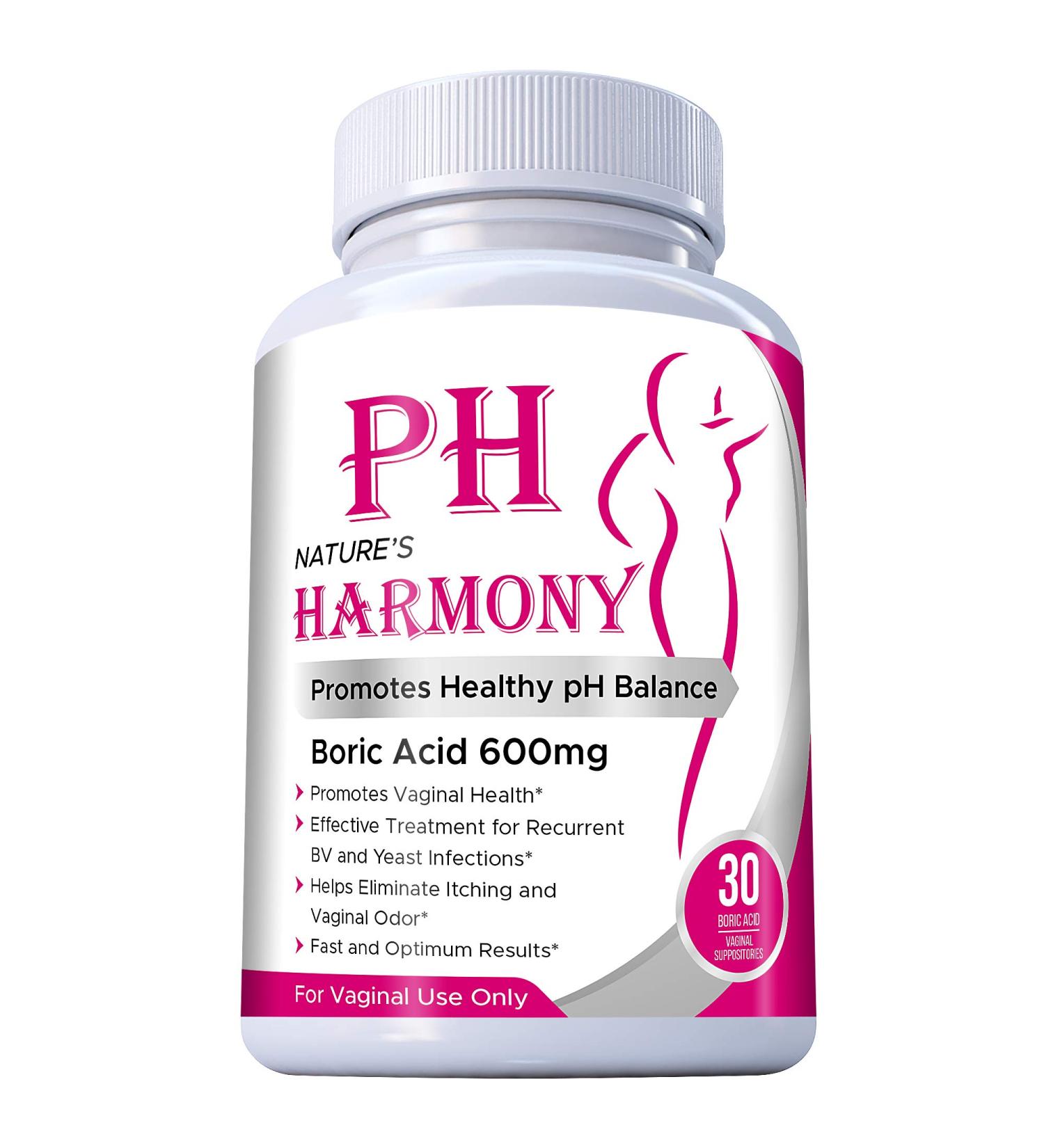 PURE PLANT HOME Boric Acid Suppositories 30 Count - 600mg - 100% Pure Made in USA - Buy Online on GoSupps.com