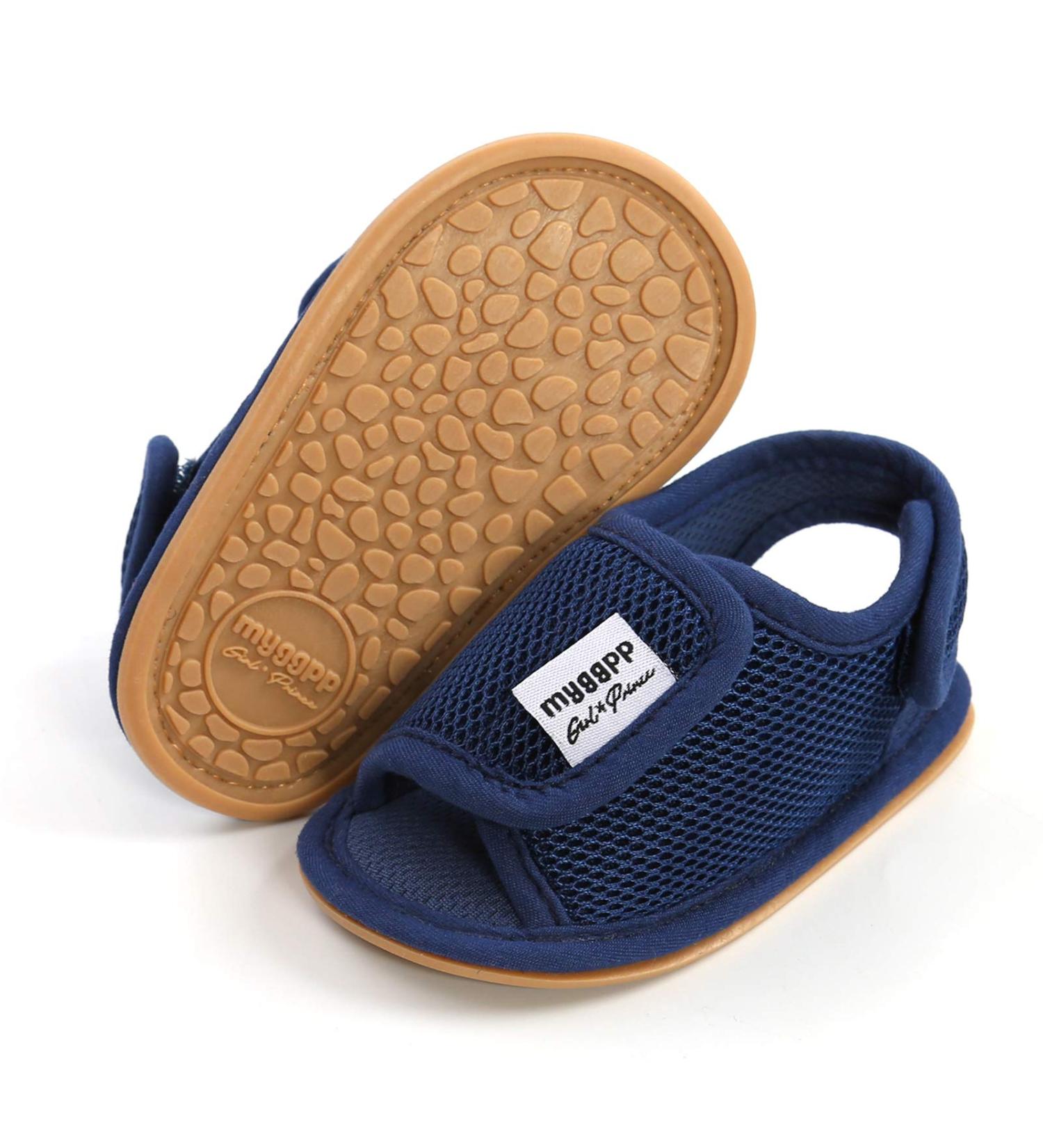 RVROVIC Baby Sandals | Soft Sole Summer Infant Shoes | Toddler Outdoor Walking Shoes | 12-18 Months | Dark Blue - Buy Online on GoSupps.com