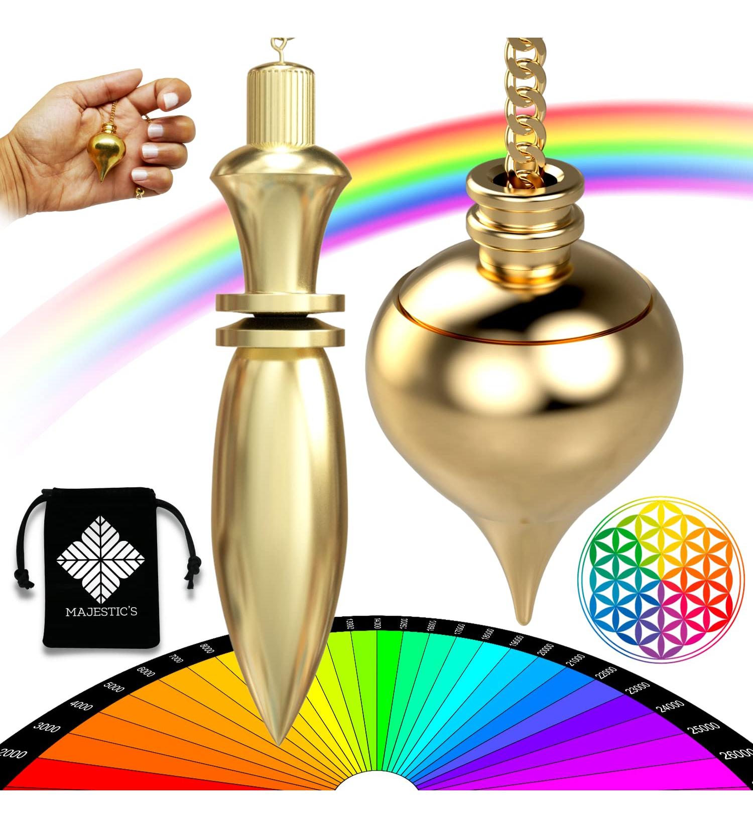 Buy Egyptian Radiesthesia Pendulum Thot - Esoteric Oracle Pendant for Geobiology & Magnetizers | Gold Dripping Design - International Shipping - Buy Online on GoSupps.com