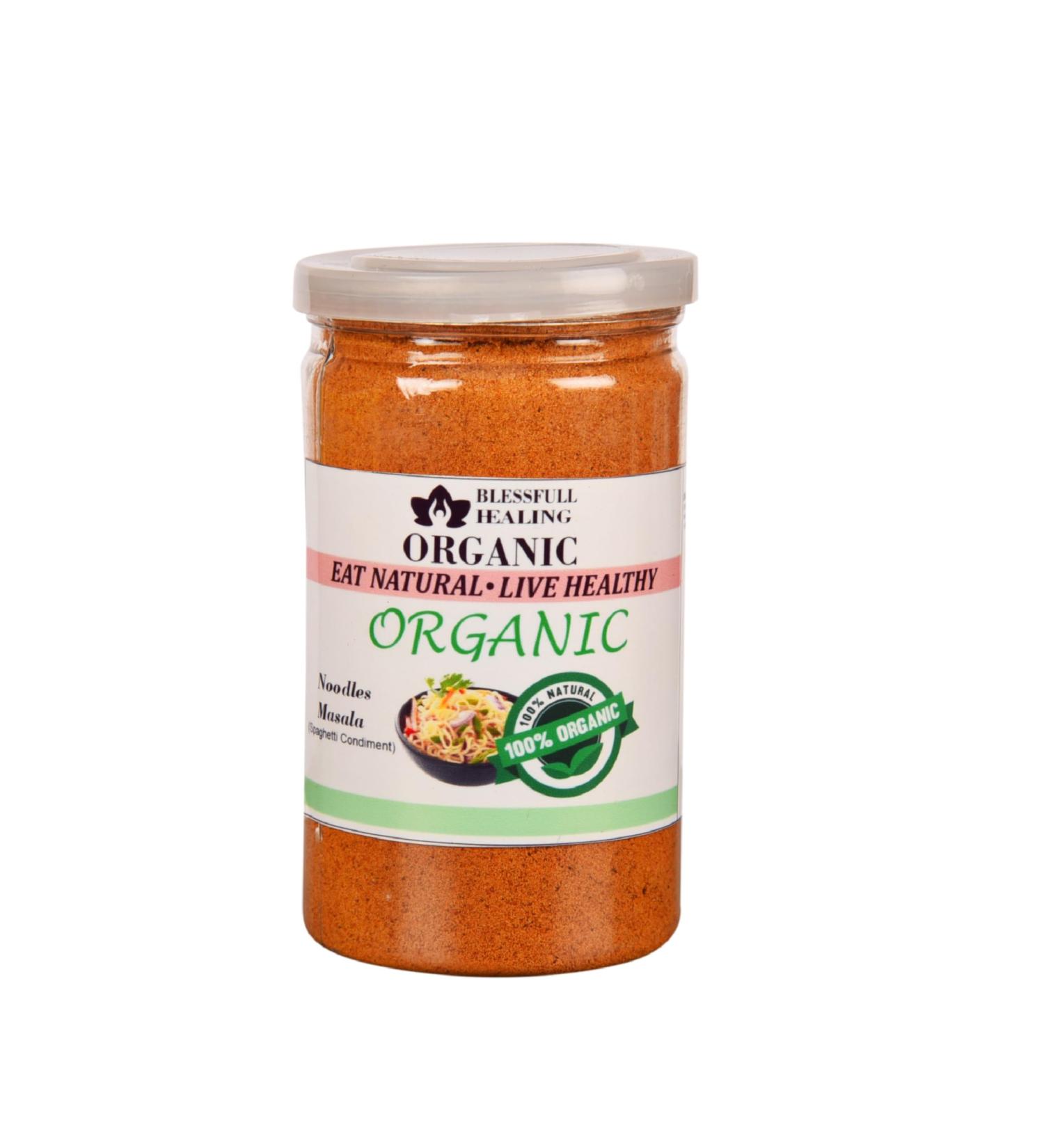 Blessfull Healing Organic Noodles Masala (Spaghetti Condiment) 100 Gram (Packing May Vary) 100 Gram 3.35 oz