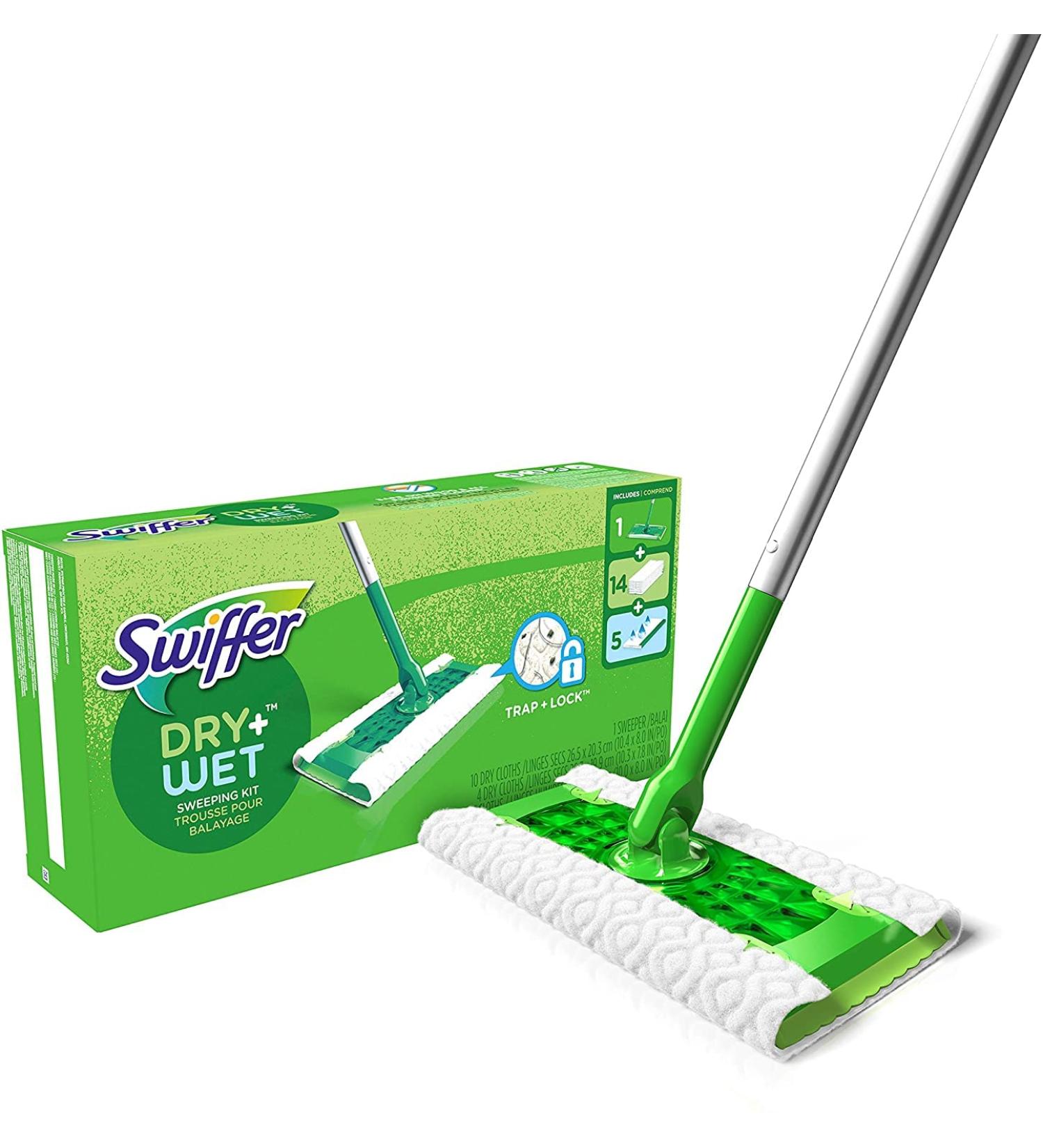 Swiffer Sweeper 2-in-1 Mops Set - Dry and Wet Multi Surface Floor Cleaner - 20 Piece Kit - Buy Online on GoSupps.com