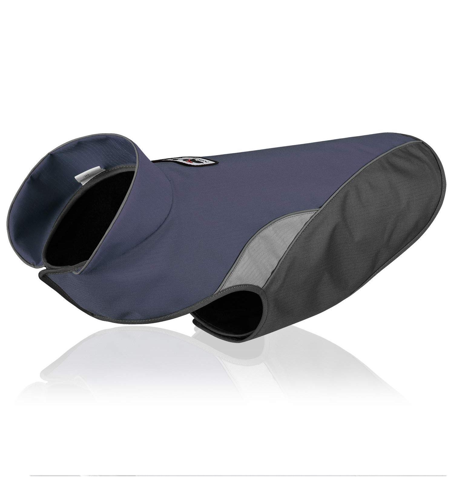 RC Gearpro Waterproof Fleece Cold Weather Pet Vest - Reflective Stripes for Small & Medium Dogs (L Blue) | Winter Coat - Buy Online on GoSupps.com