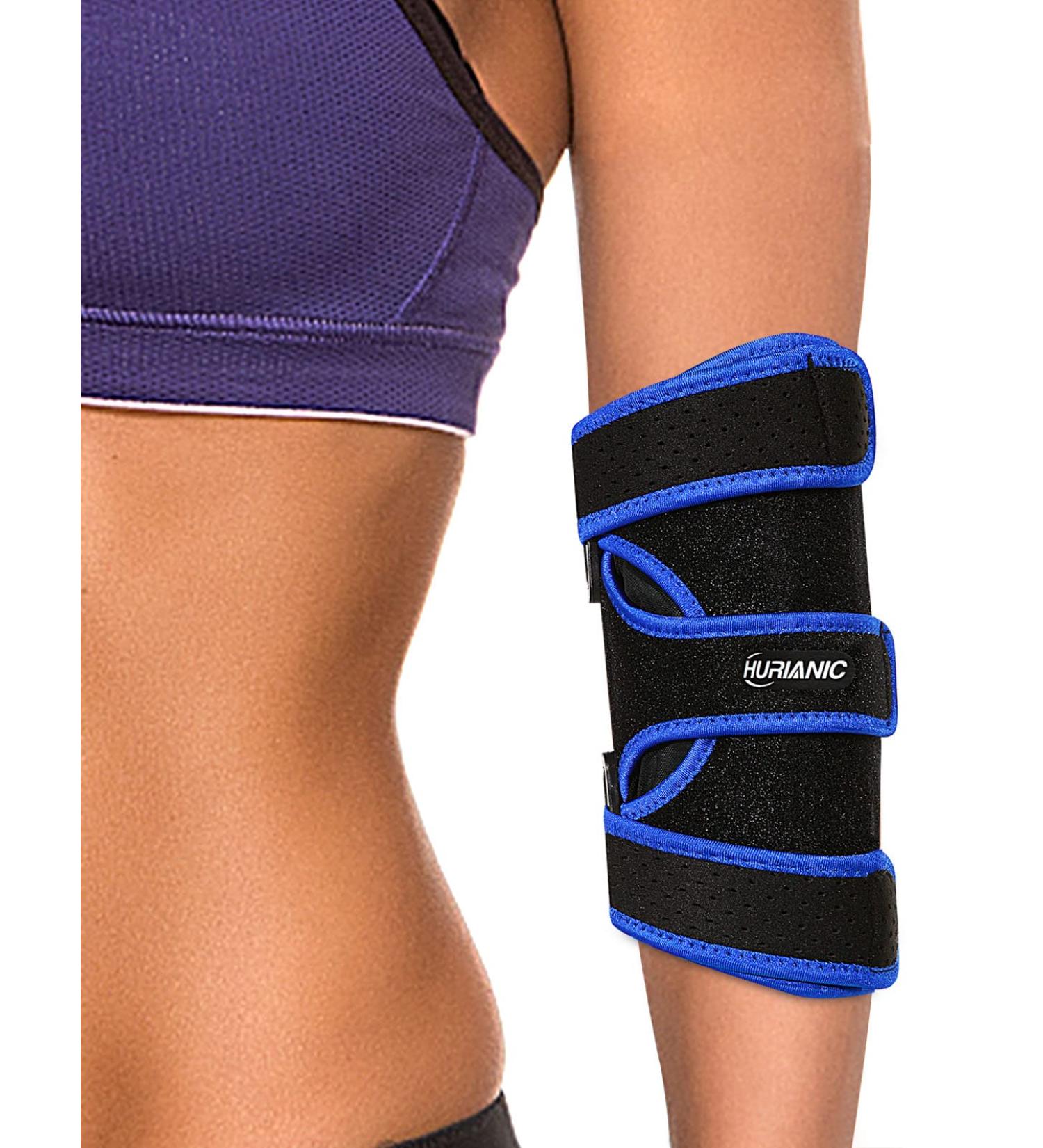 Adjustable Elbow Brace for Tendonitis & Tennis Elbow Relief Ulnar Nerve Support Night Sleep Fit for Men & Women - Buy Online on GoSupps.com