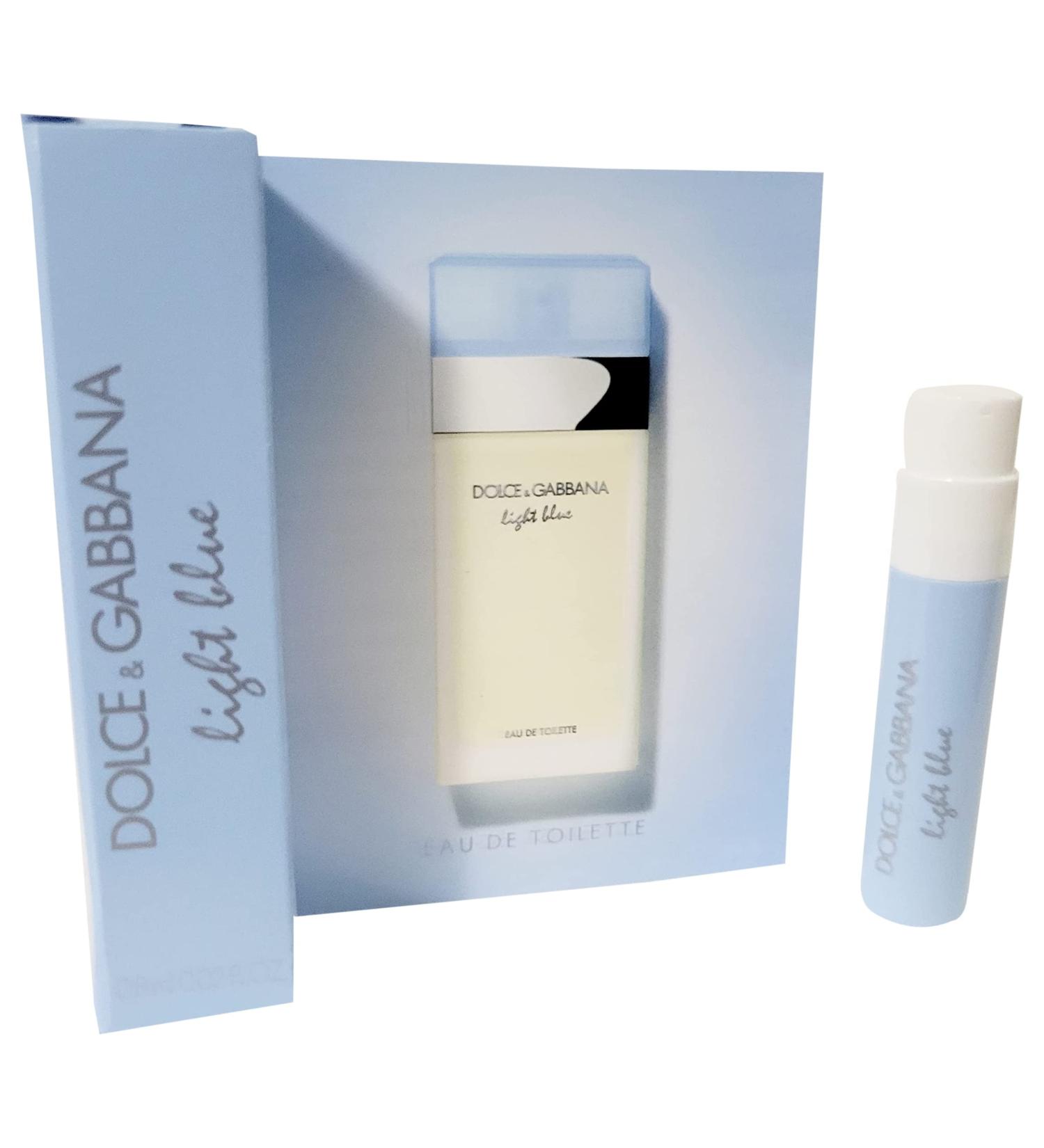 Dolce & Gabbana Light Blue for Women Eau de Toilette Vial Spray, 0.027 Ounce/0.8 ml Floral Fruity 0.027 Ounce (Pack of 1)