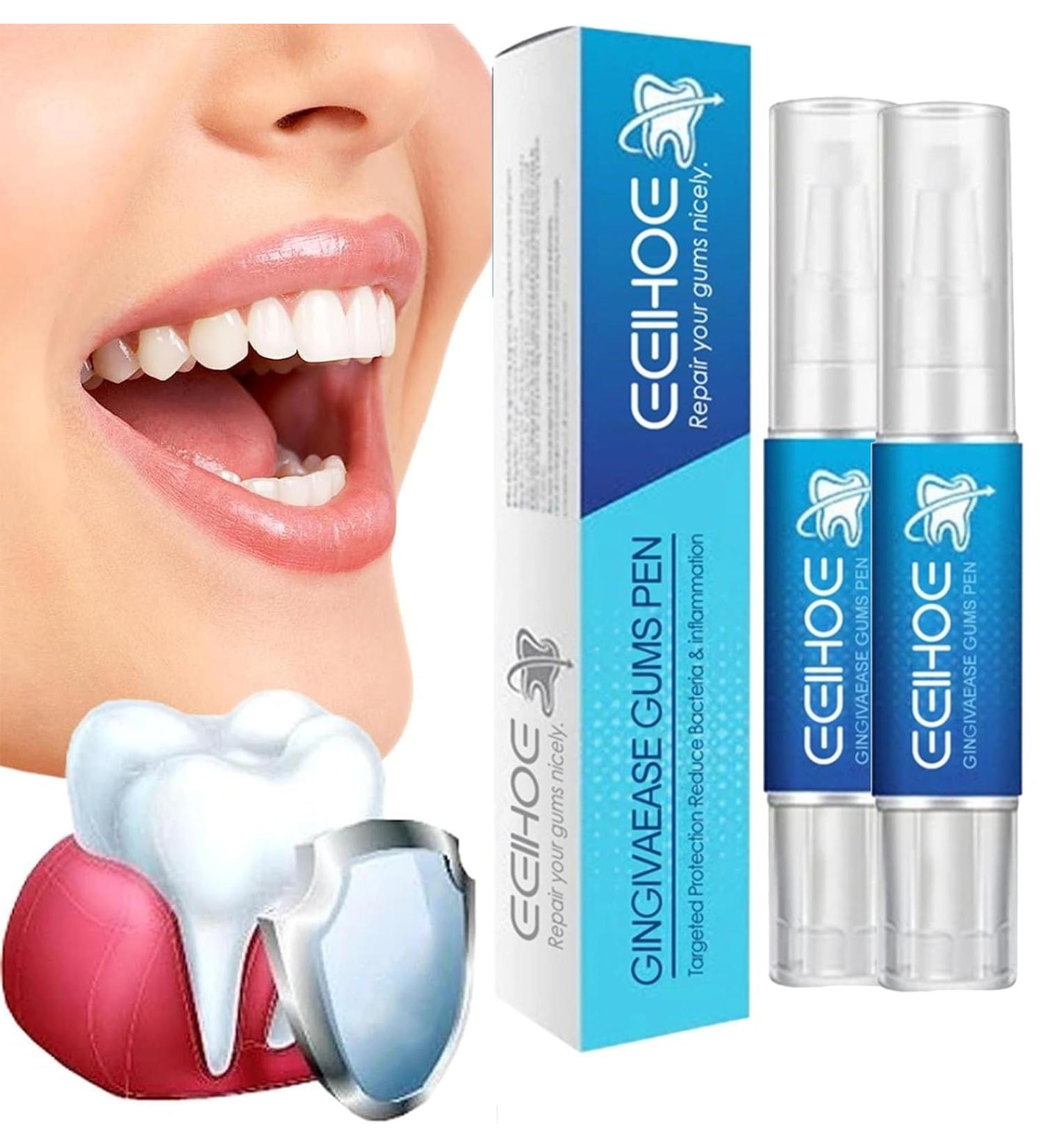 Gingivaease Gums Pen & Dentizen Gum Therapy Gel - Tooth Whitening & Elevation Set (2 Pieces) | International Shipping Available - Buy Online on GoSupps.com