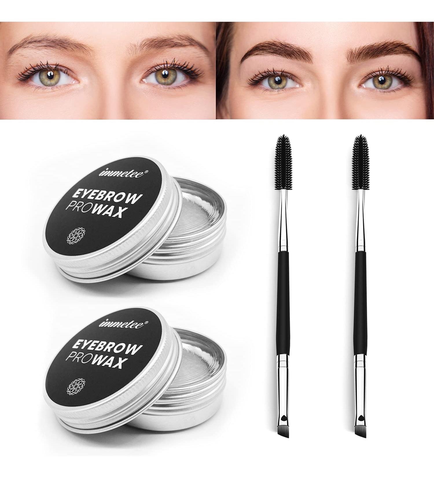 Immetee Eyebrow Wax Kit - Long Lasting Waterproof 4D Brow Freeze - Professional Eyebrow Enhancer Gel - 15g (1PC + Brush) - Buy Online on GoSupps.com