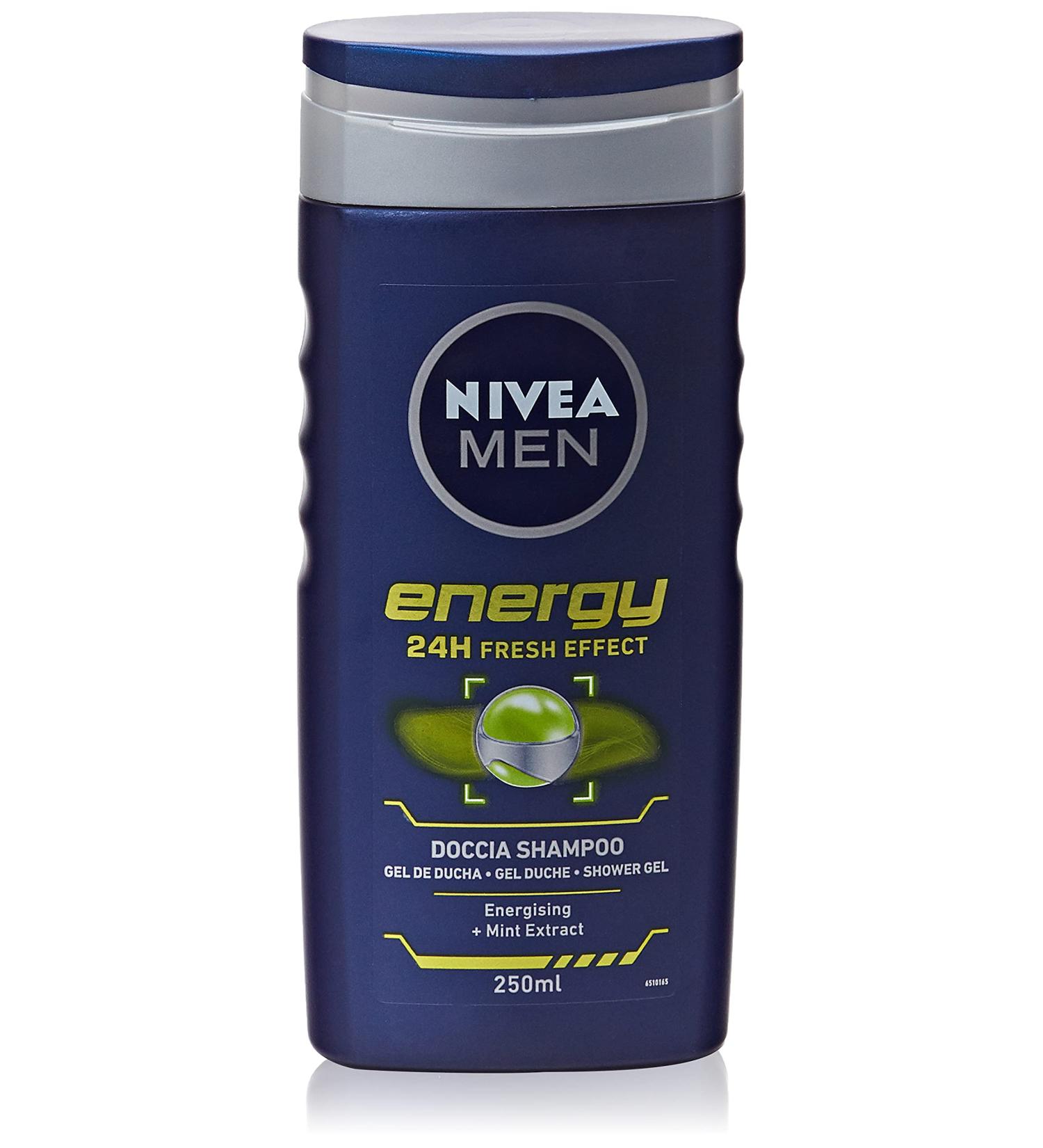  NIVEA NIVEA Men Shower Shampoo Energy - Pack of 12 x 250 ml - Buy Online on GoSupps.com