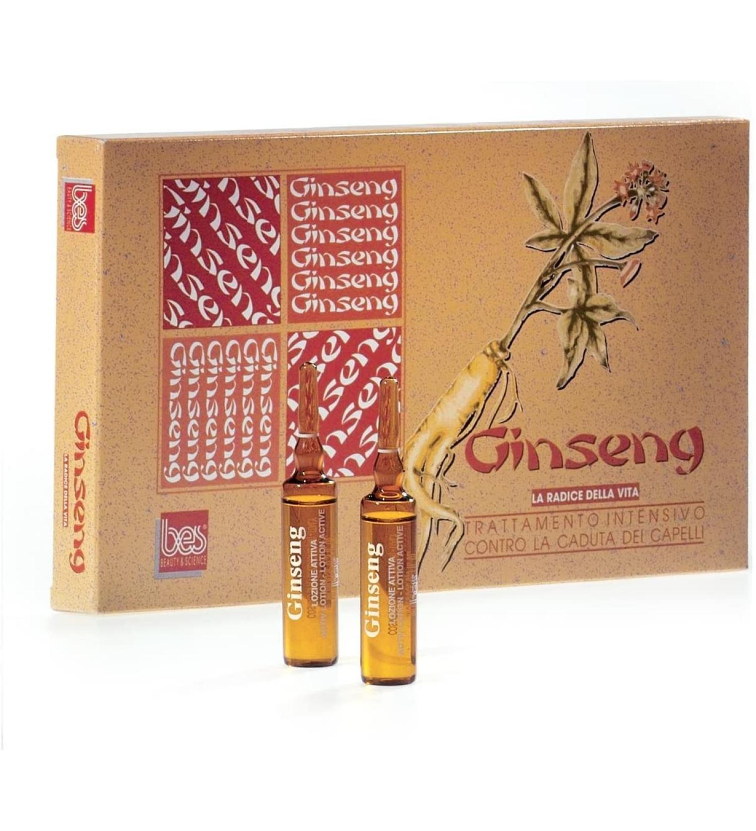 BES Pack of 12 ampoules of ginseng lotion 10 ml - - Buy Online on GoSupps.com