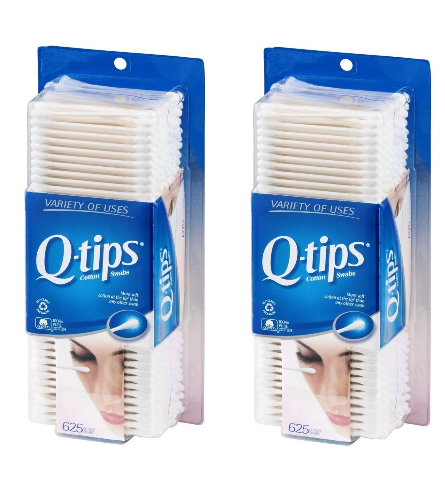 Q-tips Safety Swabs, Family Size, 625 ct (Pack of 2)