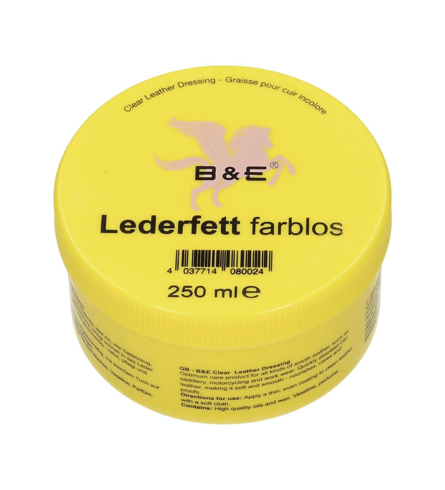 Bense & Eicke Leather Grease Colorless 250g | Premium Leather Care for All Leather Types | International Shipping Available - Buy Online on GoSupps.com