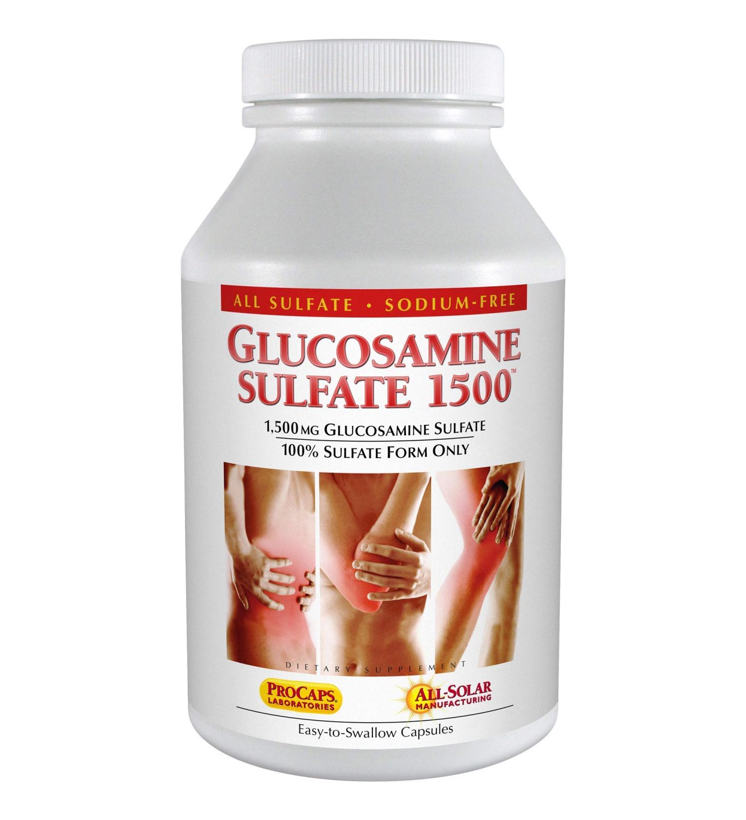 Andrew Lessman Glucosamine Sulfate 1500 - 90 Capsules | 100% Sulfate Form for Healthy Joint Tissue Support - Buy Online on GoSupps.com