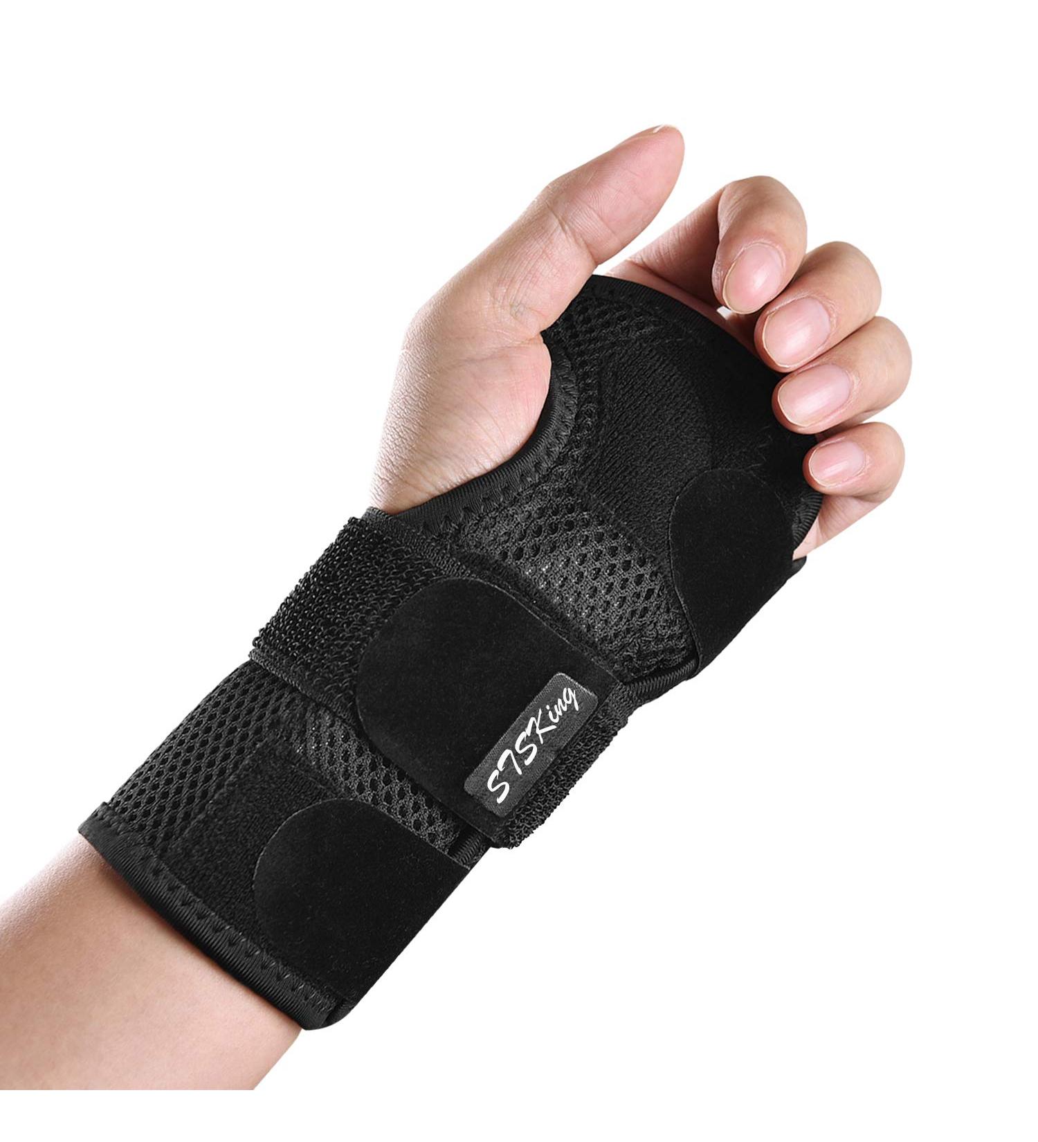 Carpal Tunnel Relief Wrist Bandage - Compression Hand Support for Tendon Pain - Left/Right Hand M Size - Buy Online on GoSupps.com