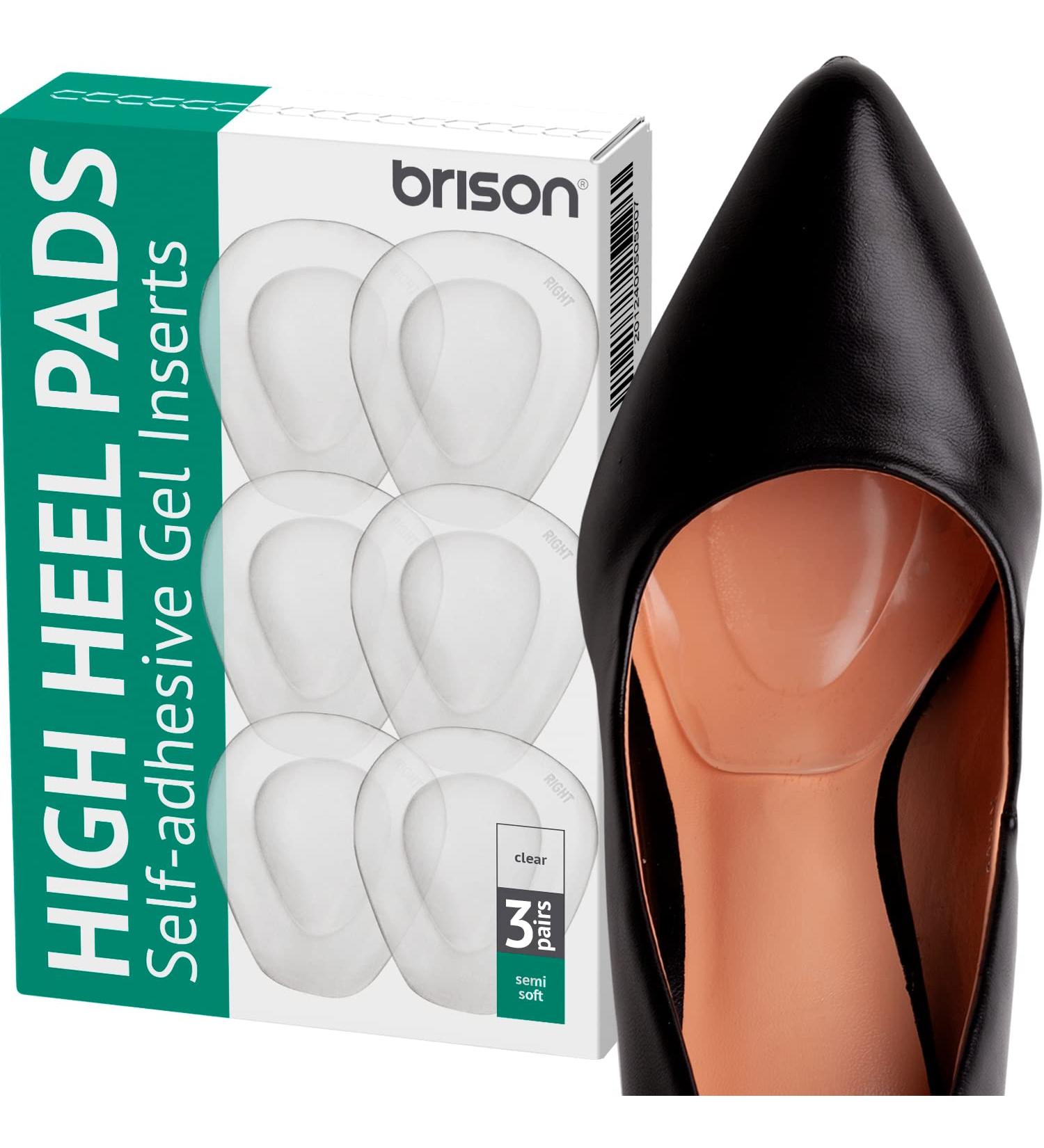 Metatarsal Pads Ball of Foot Cushion 3 Pairs - Gel Inserts for High Heels - Pain Relief & Prevention Insoles - Buy Online on GoSupps.com