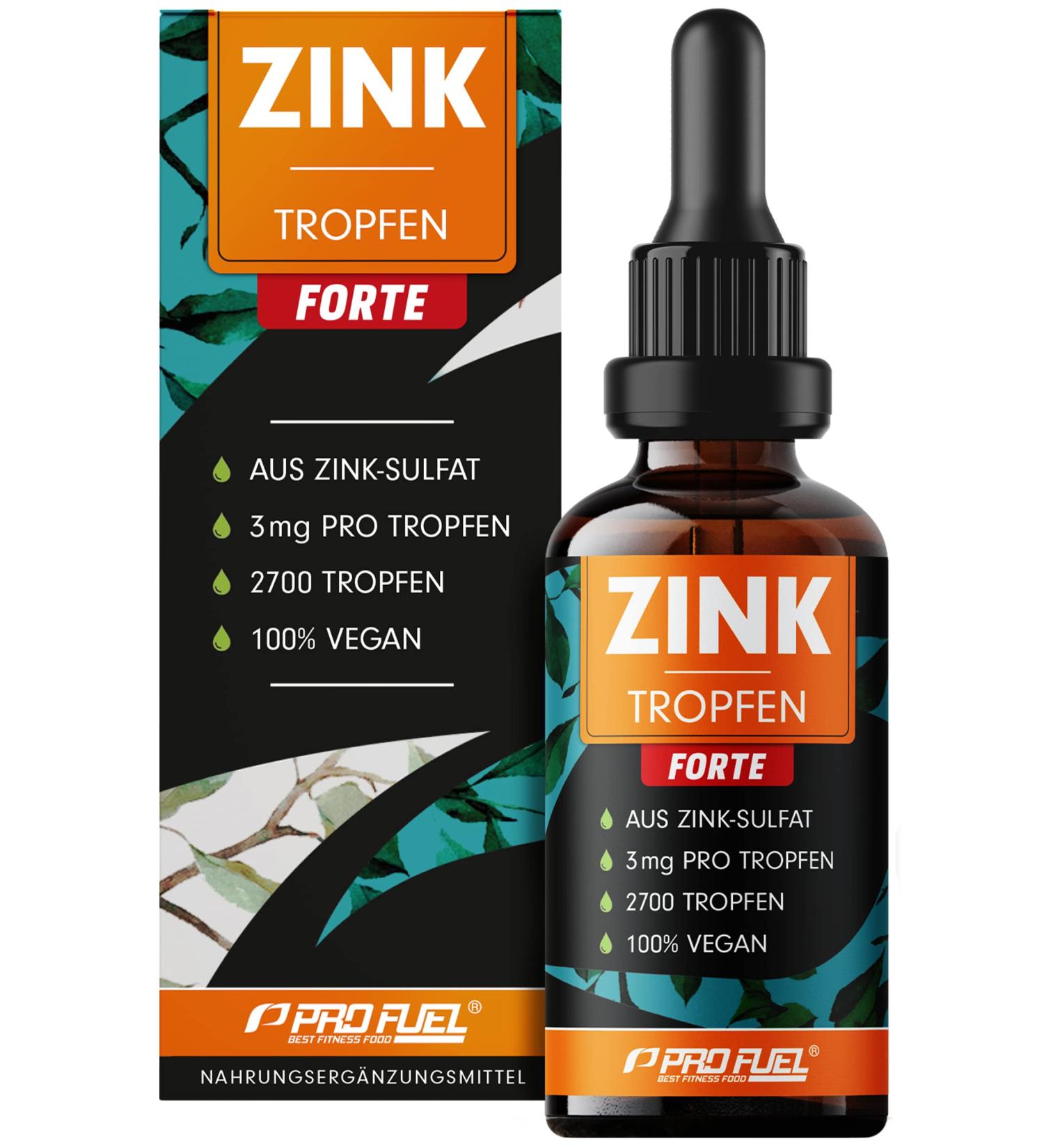 Zinc Drop Forte 100ml - Extra High-Dose Ionic Zinc with 3mg per Drop | Vegan Alcohol-Free | 2700 Drops for Optimal Bioavailability - Buy Online on GoSupps.com