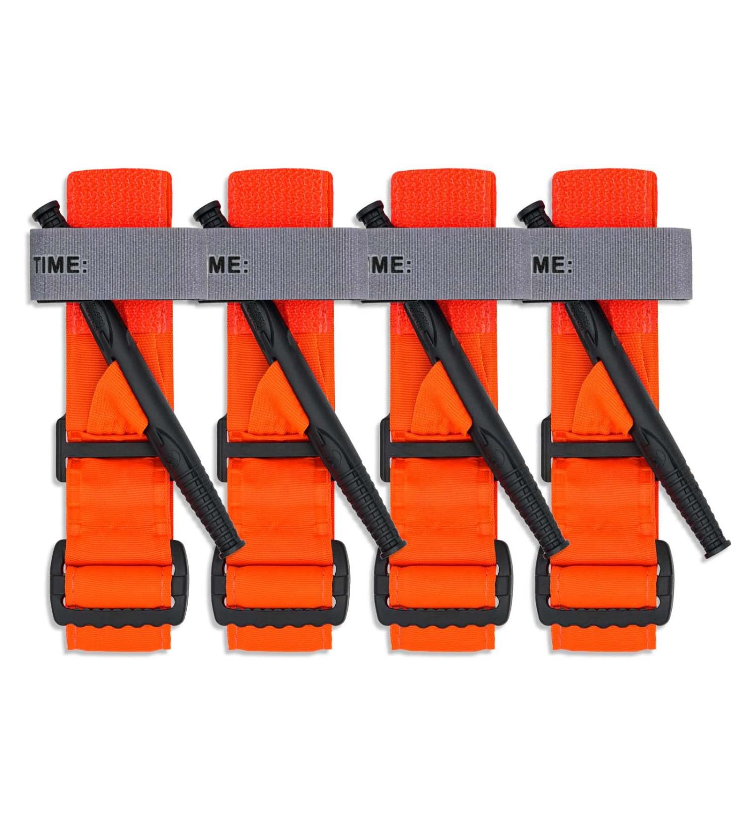Rhino Rescue Tourniquets - One-Hand Emergency First Aid Set | Military-Grade Life-Saving Kit | 4PC Orange Tactical Bleeding Control - Buy Online on GoSupps.com