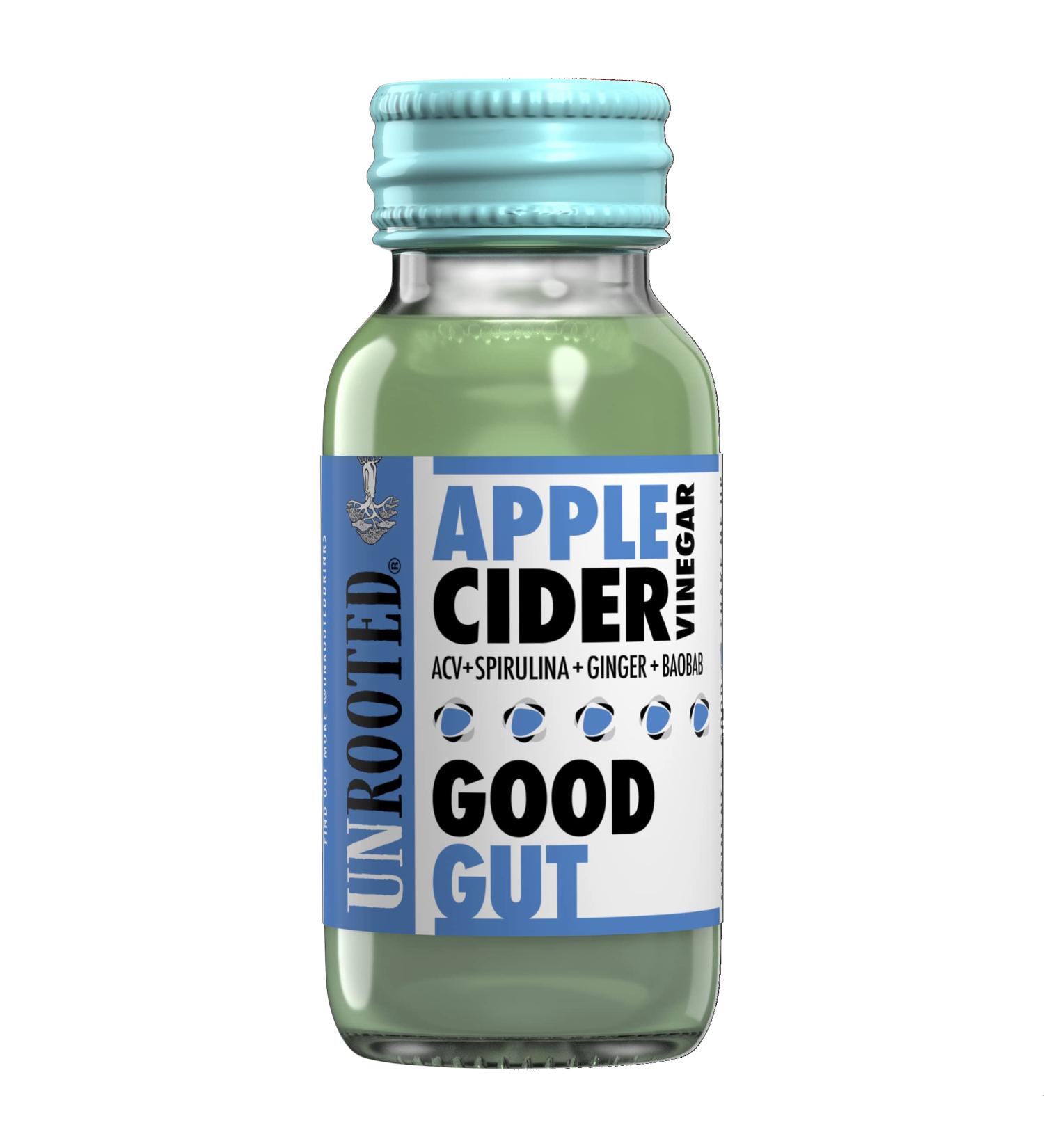 Unrooted Unrooted Beverages Apple Cider Vinegar Defence Good Gut 60 ml