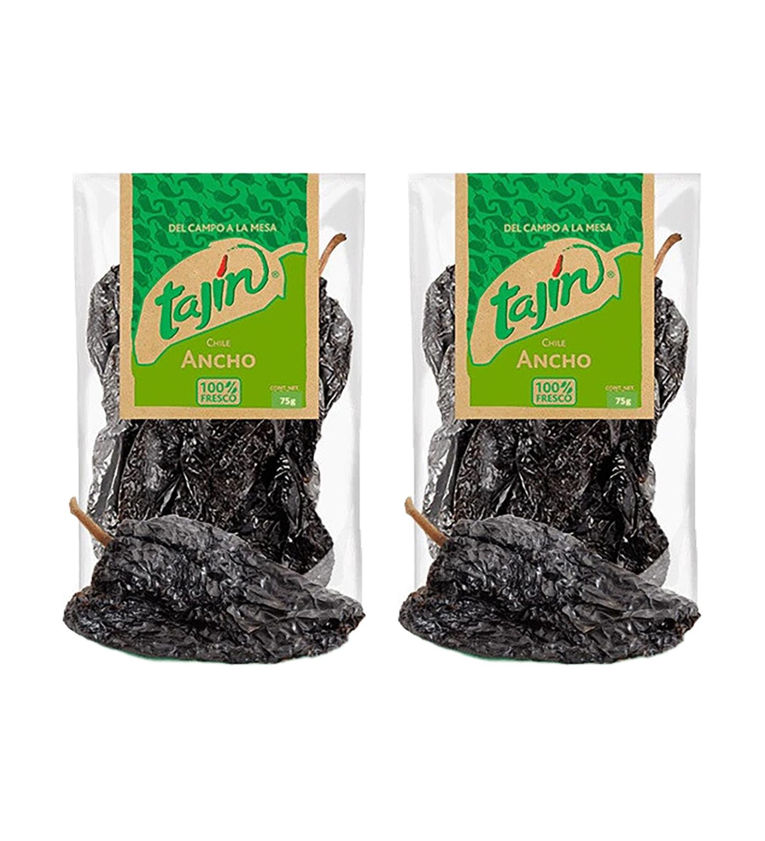 Dried Chilli Bundle with Tajin Ancho Chilli 75g x2 (Pack of 2 Bundle) - Buy Online on GoSupps.com