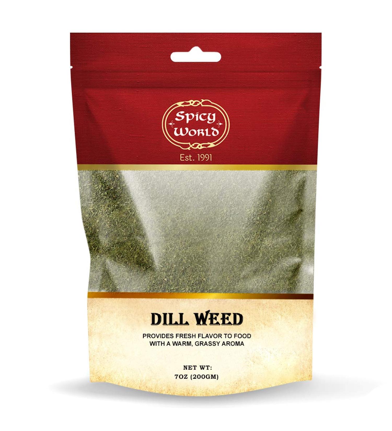 Spicy World Dill Weed 7 Ounce Bag - Premium Seasoning for Salads and Soups - Buy Online on GoSupps.com
