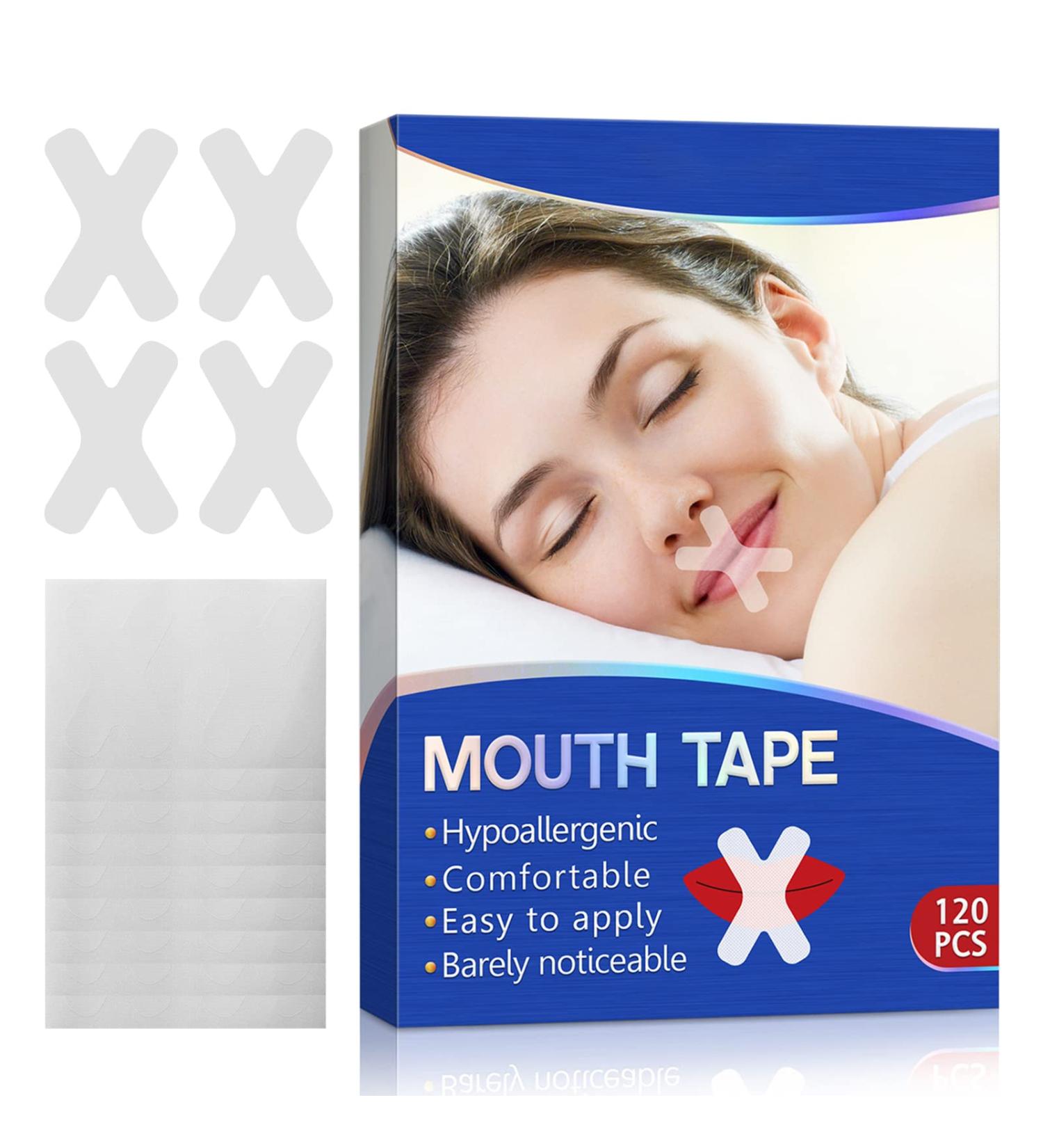 Sleep Strips Mouth Tape - 120 Count for Quality Sleep, Nose Breathing & Snoring Relief - Buy Online on GoSupps.com