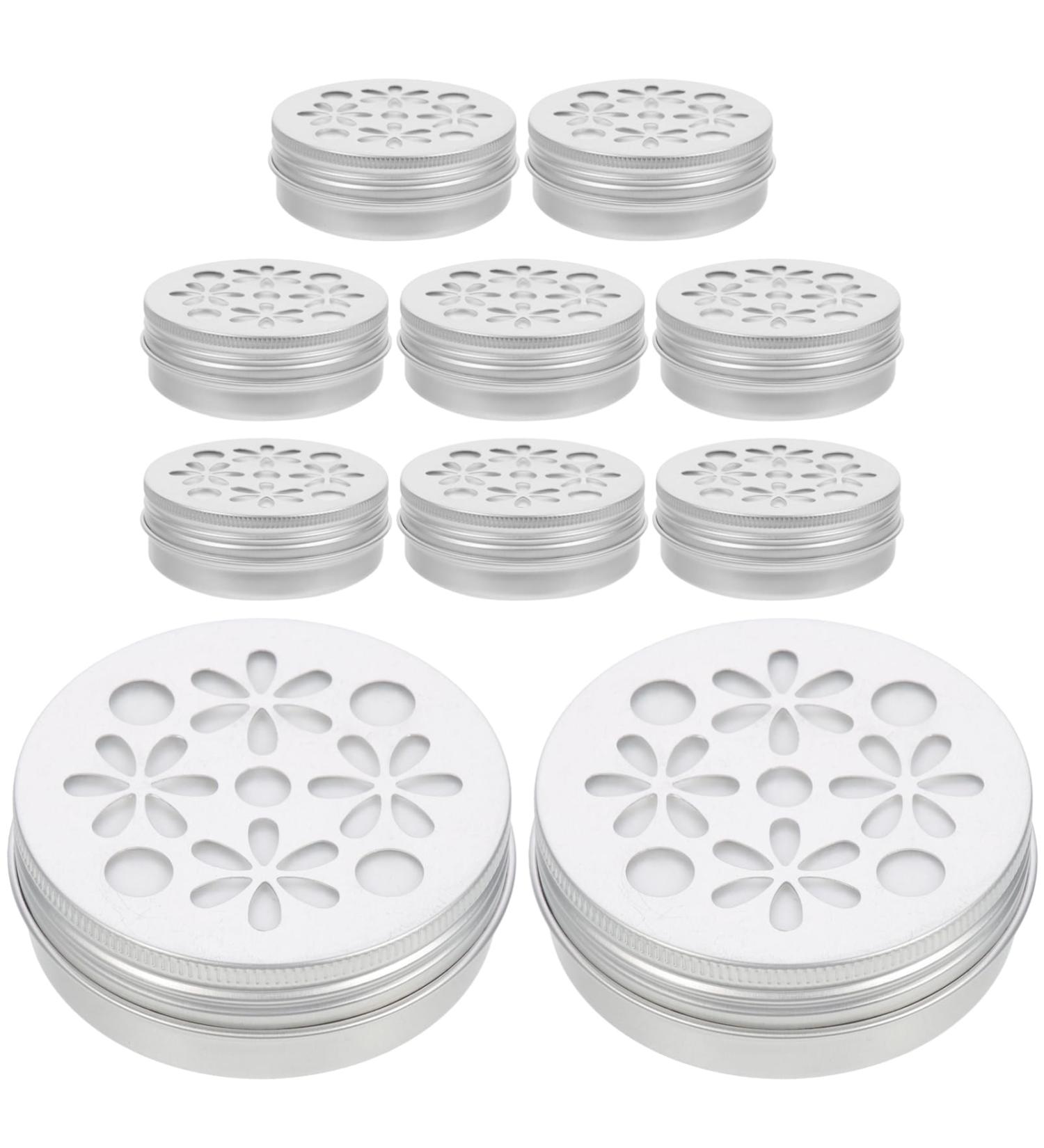 Buy 10-St Aluminum Air Freshener & Storage Boxes | Round Metal Cans for Coffee Sugar & Pet Use - International Shipping - Buy Online on GoSupps.com