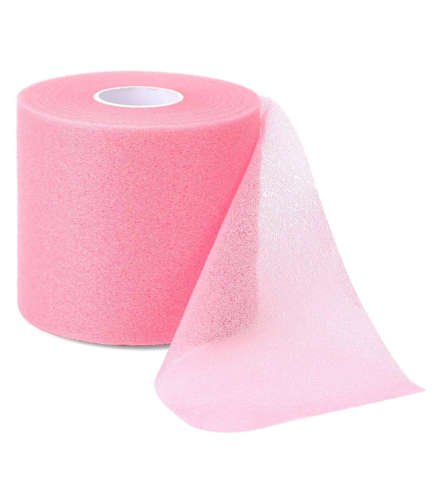 30 Yards Pink Pre Wrap Tape | Breathable Athletic UnderWrap for Ankle Wrist and Head - Perfect for Sports & Hair - Buy Online on GoSupps.com
