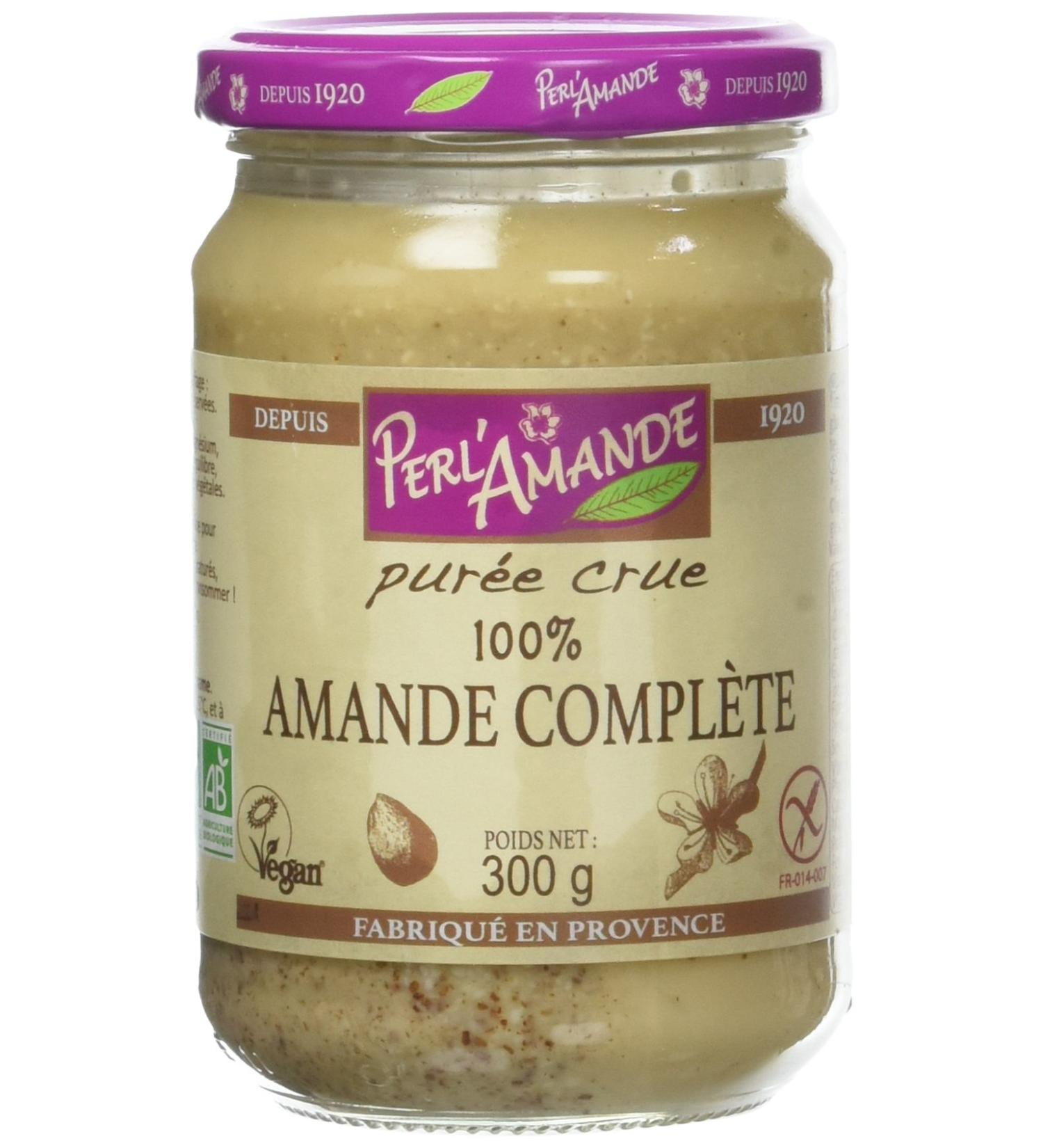 PERL'AMANDE - Raw Puree - 100% Whole Almond - Organic - 300 g - Buy Online on GoSupps.com