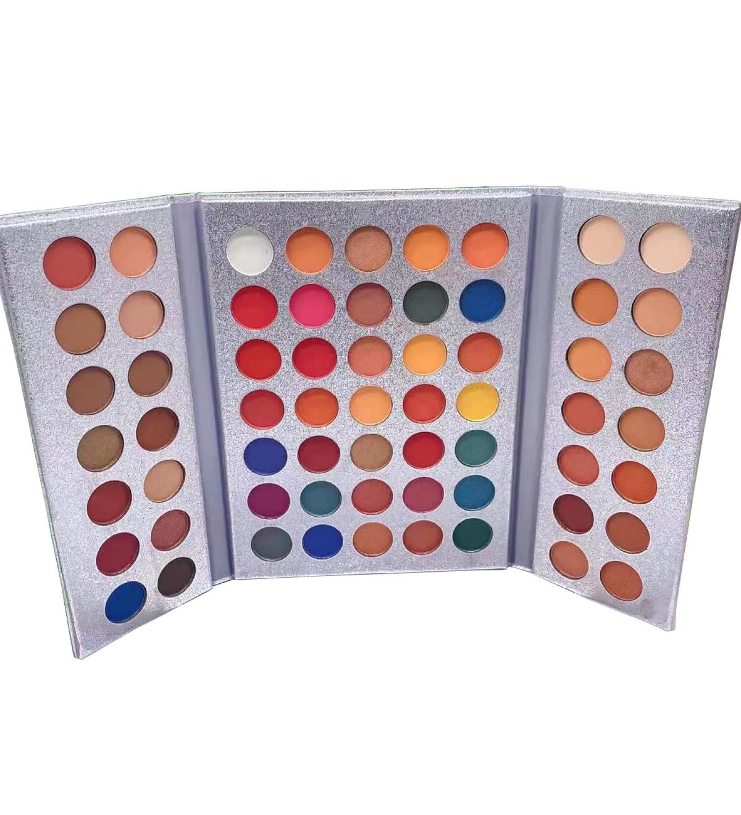 63 Colors Eyeshadow Palette - Professional Matte & Glitter Eyeshadow Iridescent & Long Lasting - Highly Pigmented & Waterproof - Buy Online on GoSupps.com