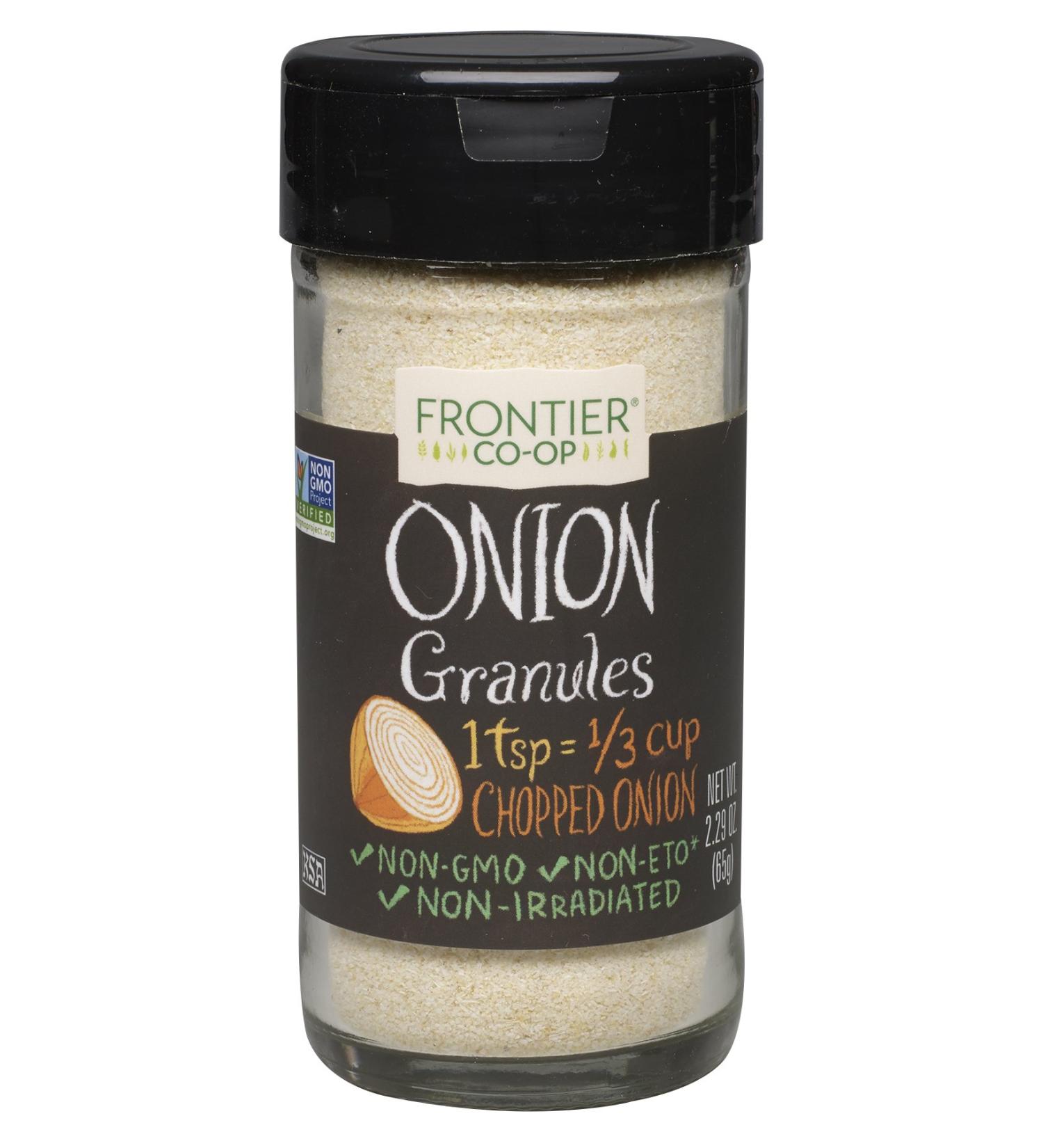 Frontier Natural Products Onion, White Granules, 2.29 Ounce