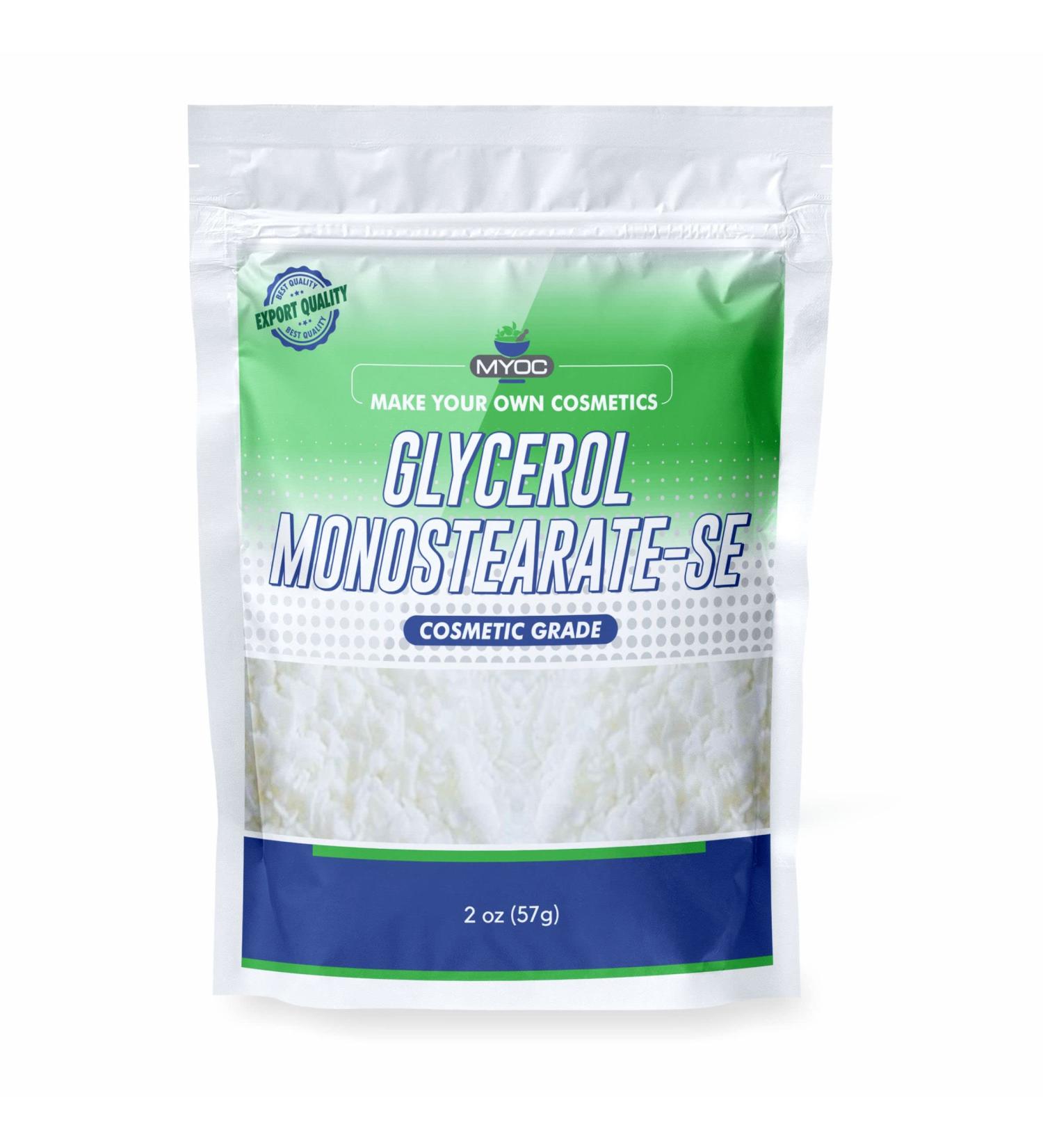 Glycerol Monostearate Powder 2oz | Non-GMO Cosmetic Grade Sulfate & Paraffin Free | International Shipping Available - Buy Online on GoSupps.com