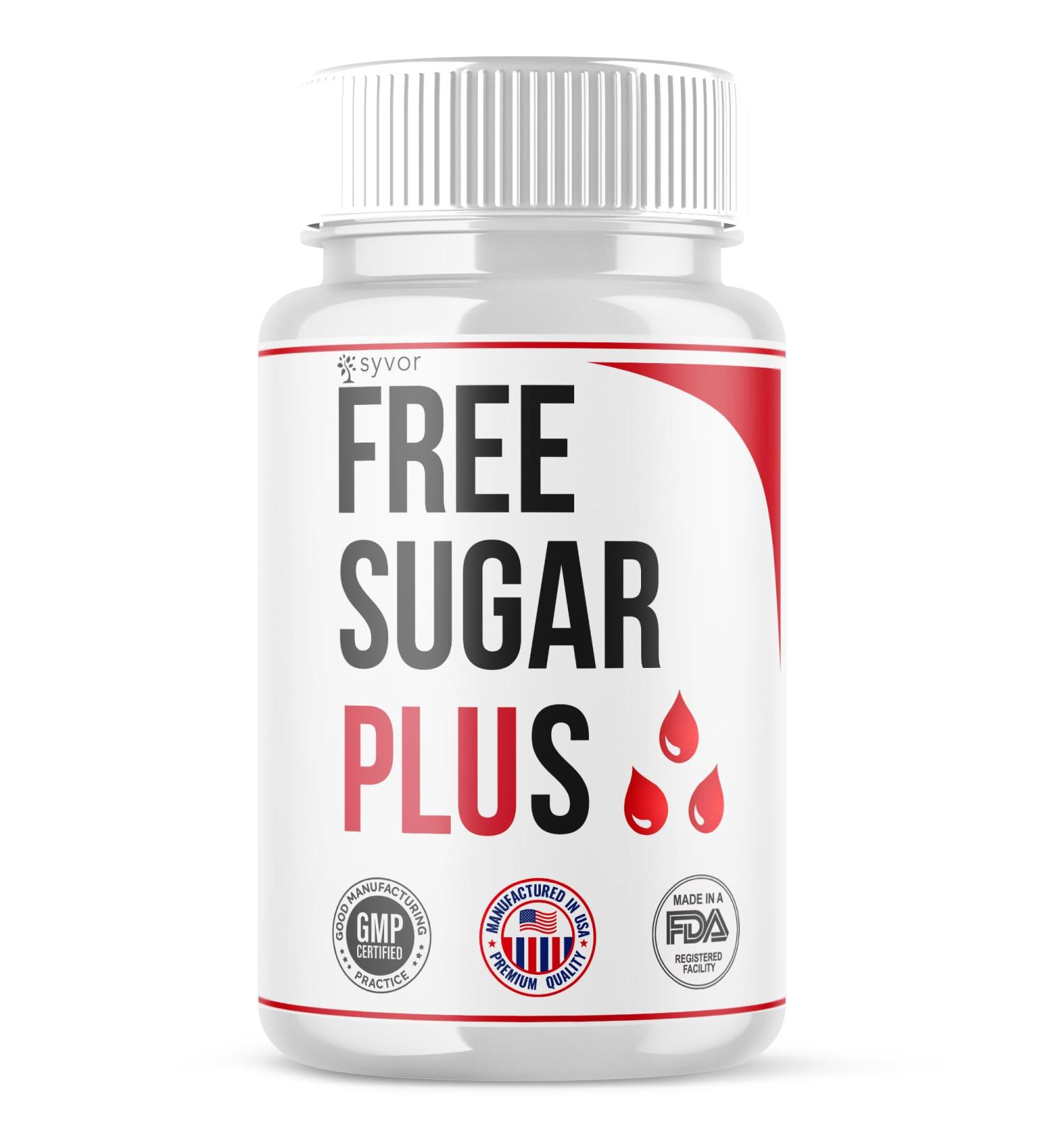 Free Sugar Plus Capsules Official FreeSugar Plus Blood Health Support Pills With All Natural Ingredients Free Sugar Plus Advanced Wellness Support with Premium Vitamins for Women & Men (60 Capsules) - Buy Online on GoSupps.com