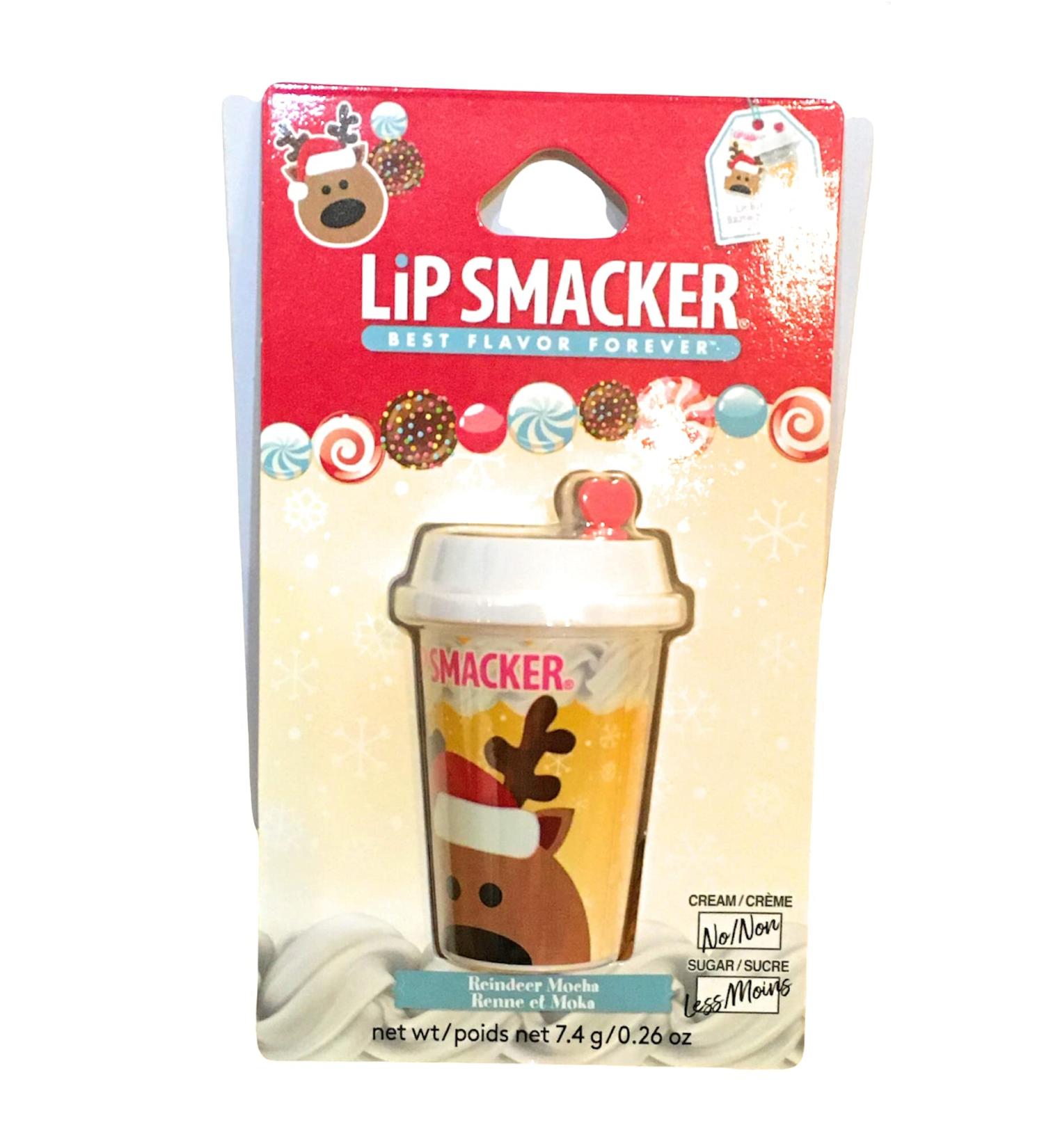 (1) Lip Smacker Best Flavor Forever Lip Balm in a Cup -Reindeer Mocha