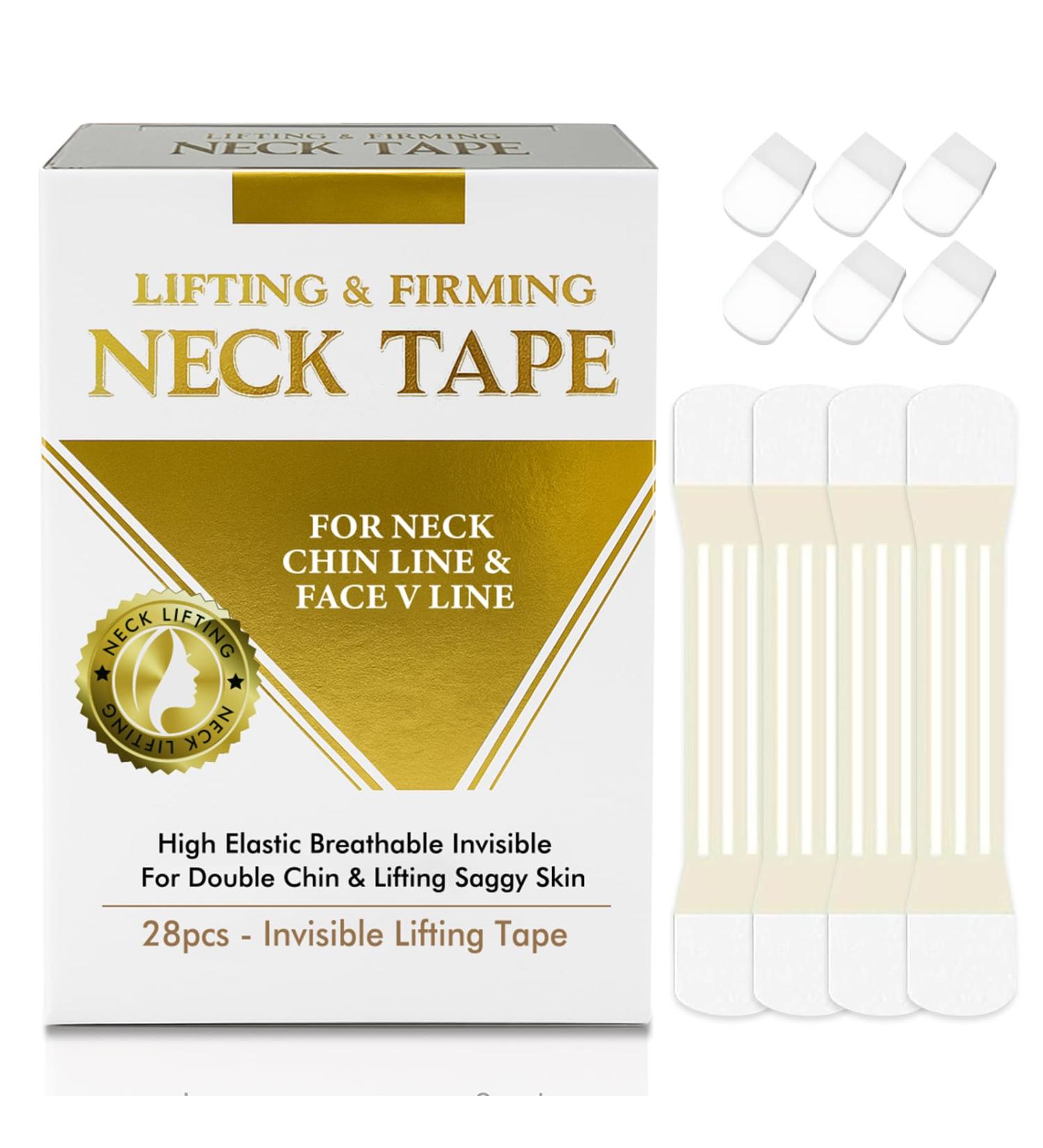 MAOYPANAMERA Neck Lift Tape - Instant Invisible Neck Lifting Patch for Sagging Skin and Wrinkles - Water Resistant Adhesive Strips for Double Chin - 28 Pcs - Buy Online on GoSupps.com