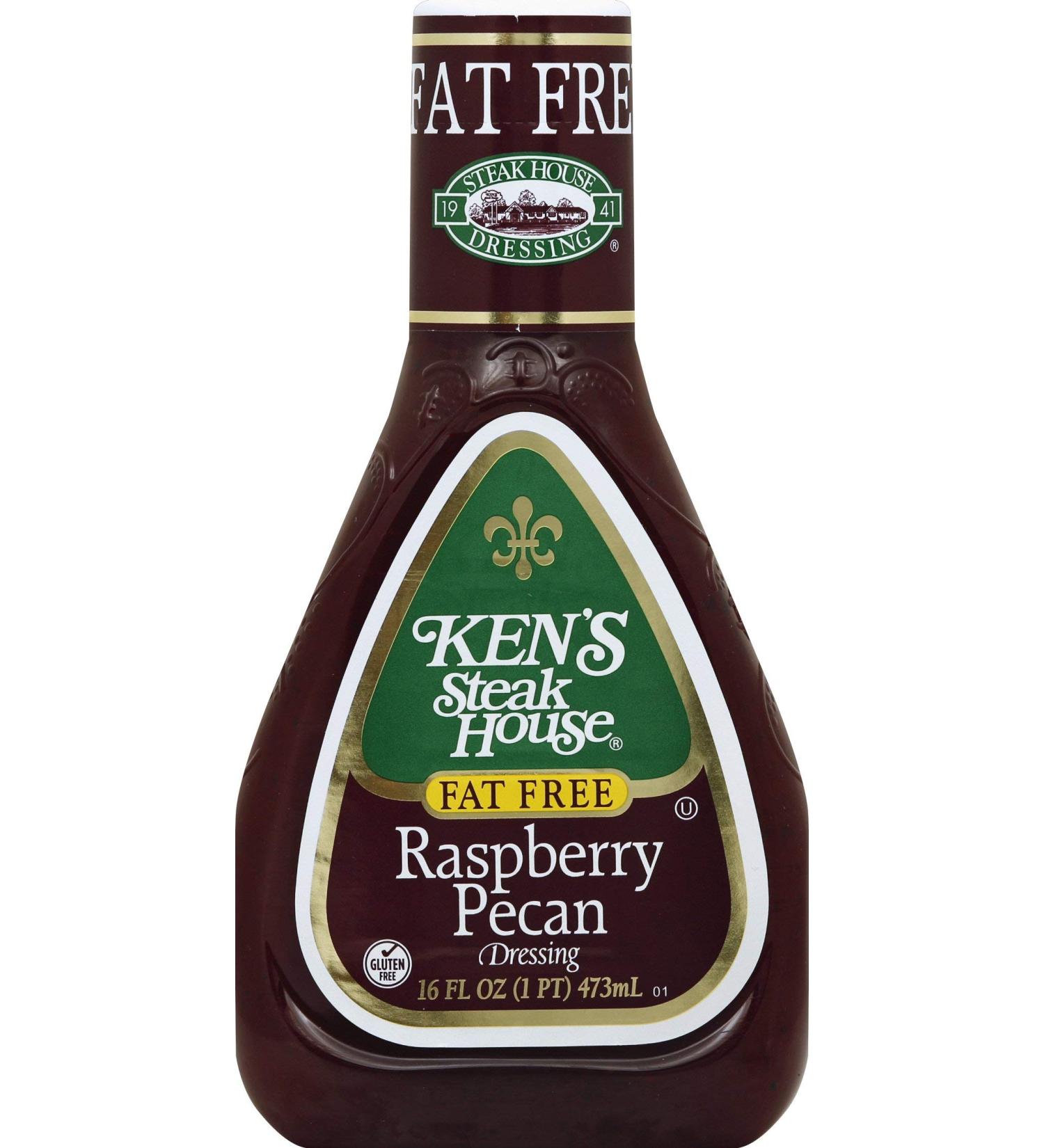 Ken's Steak House Fat Free Raspberry Pecan Dressing, 9 OZ