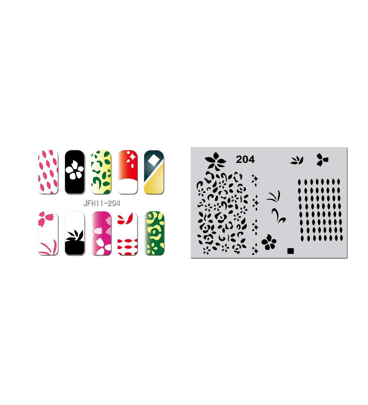 Fingernail stencil (airbrush nail art) Fengda JFH11-204