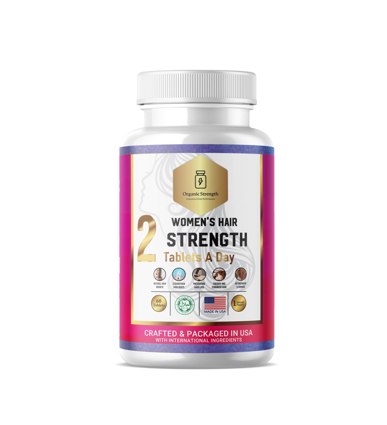 Buy Women s Hair Strength - Halal Vitamins (2 Tablets/Day) | 30 Servings - Boost Hair Health Globally - Buy Online on GoSupps.com