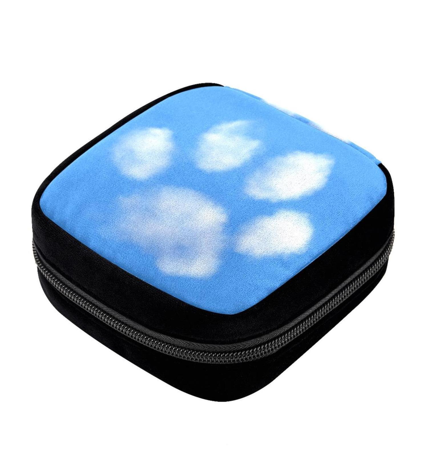 GIAPB Period Bag Sanitary Napkin Holder | Period Makeup Pouch | Paw Blue | 3292 - Buy Online on GoSupps.com