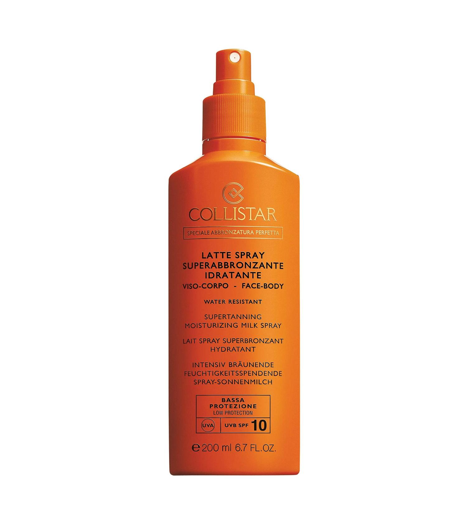 Collistar Super Tanning UVA/UVB SPF10 Moisturising Milk Spray 200 ml - Buy Online on GoSupps.com