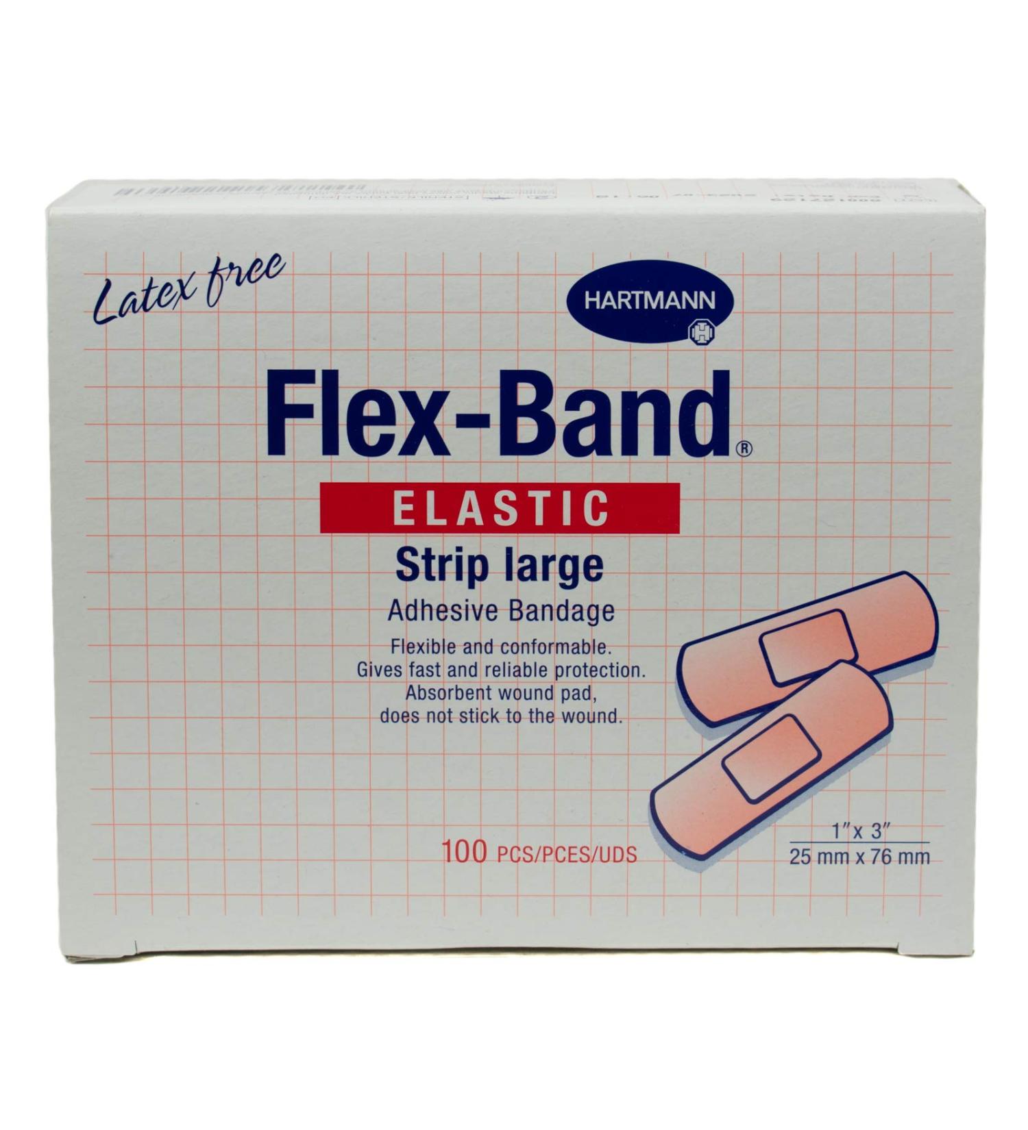 Flex-Band Fabric Adhesive Bandages  Strips  1 x 3  Box of 100