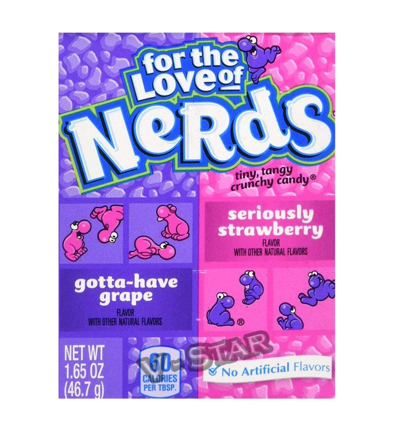 WONKA – Nerds Retro American Candy (Grape and Strawberry (46.8 g))