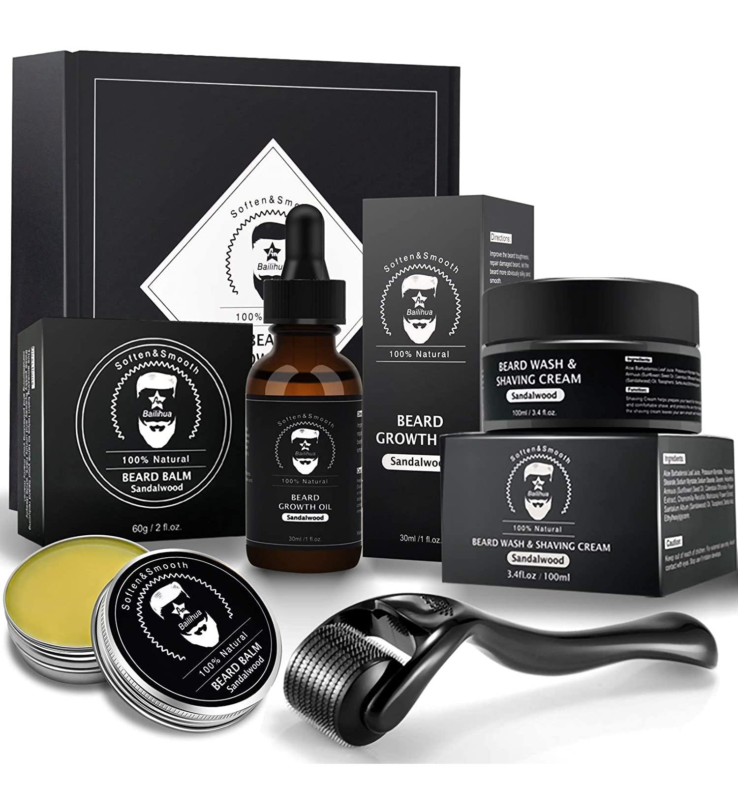 BAILIHUA Sandalwood Beard Growth Kit - Promote Facial Hair Growth Naturally - Buy Online on GoSupps.com