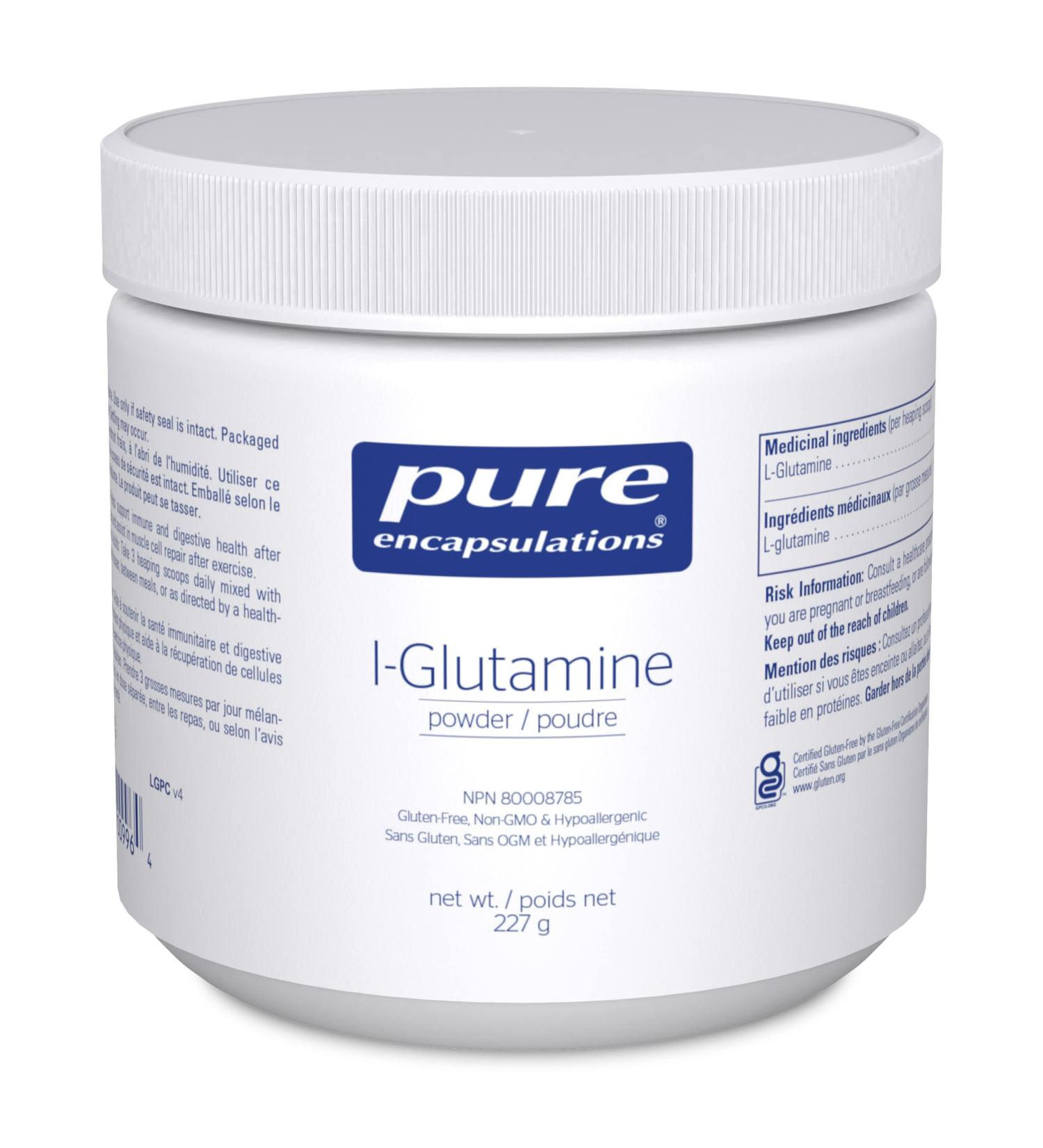Pure Encapsulations L-Glutamine Powder - Supplement for Immune & Digestive Support Metabolism & Muscle Support* - With Pure Free-Form L-Glutamine - 8 Ounces - Buy Online on GoSupps.com