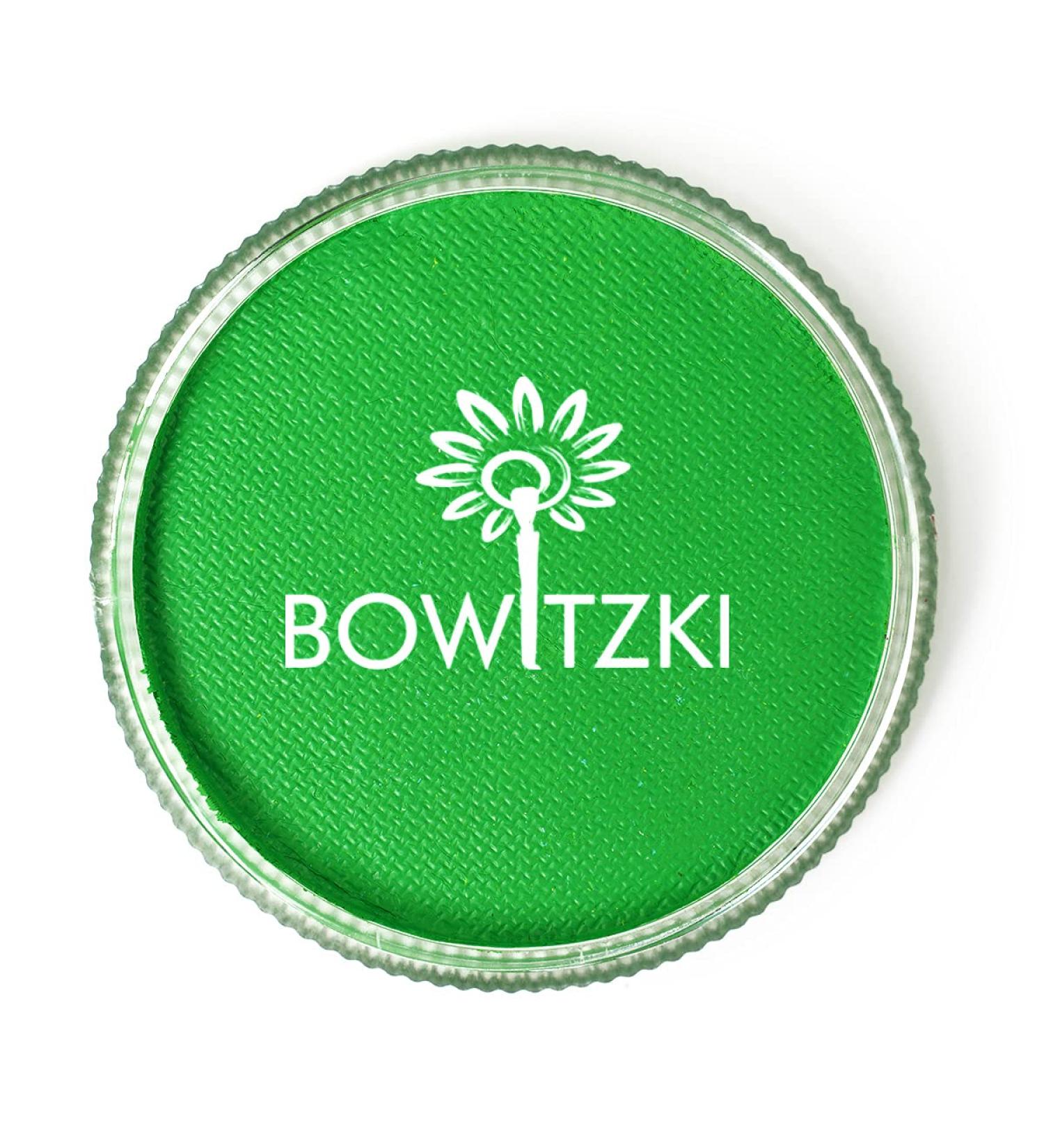 Bowitzki Professional 30g Water Based Face Paint | Safe for Kids & Adults | Light Green Split Cake Single Color for Halloween & Christmas Party - Buy Online on GoSupps.com