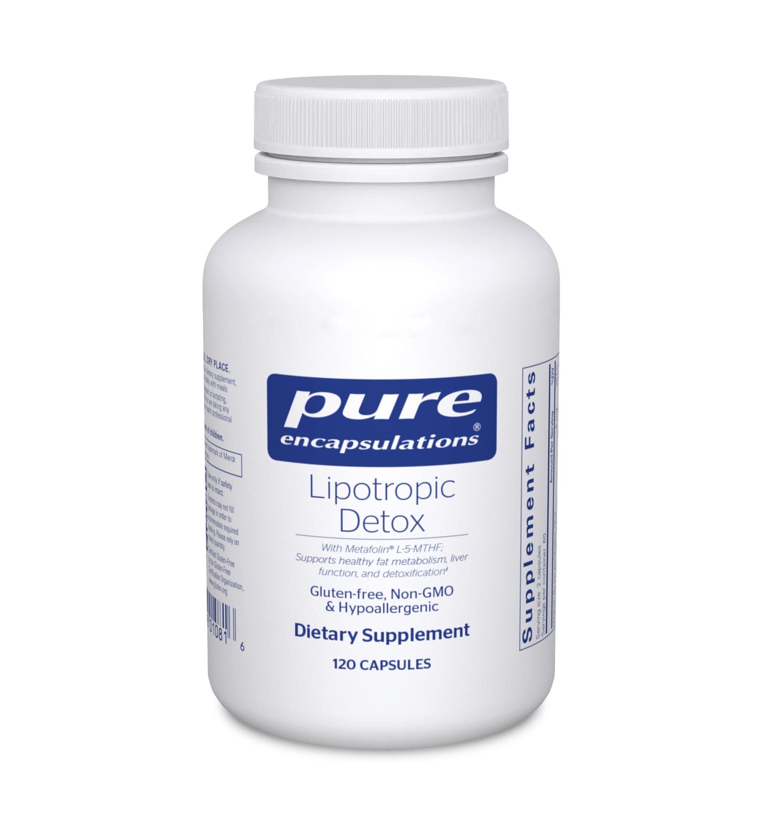 Pure Encapsulations Lipotropic Detox | Liver Support & Detox | 120 Capsules - Buy Online on GoSupps.com