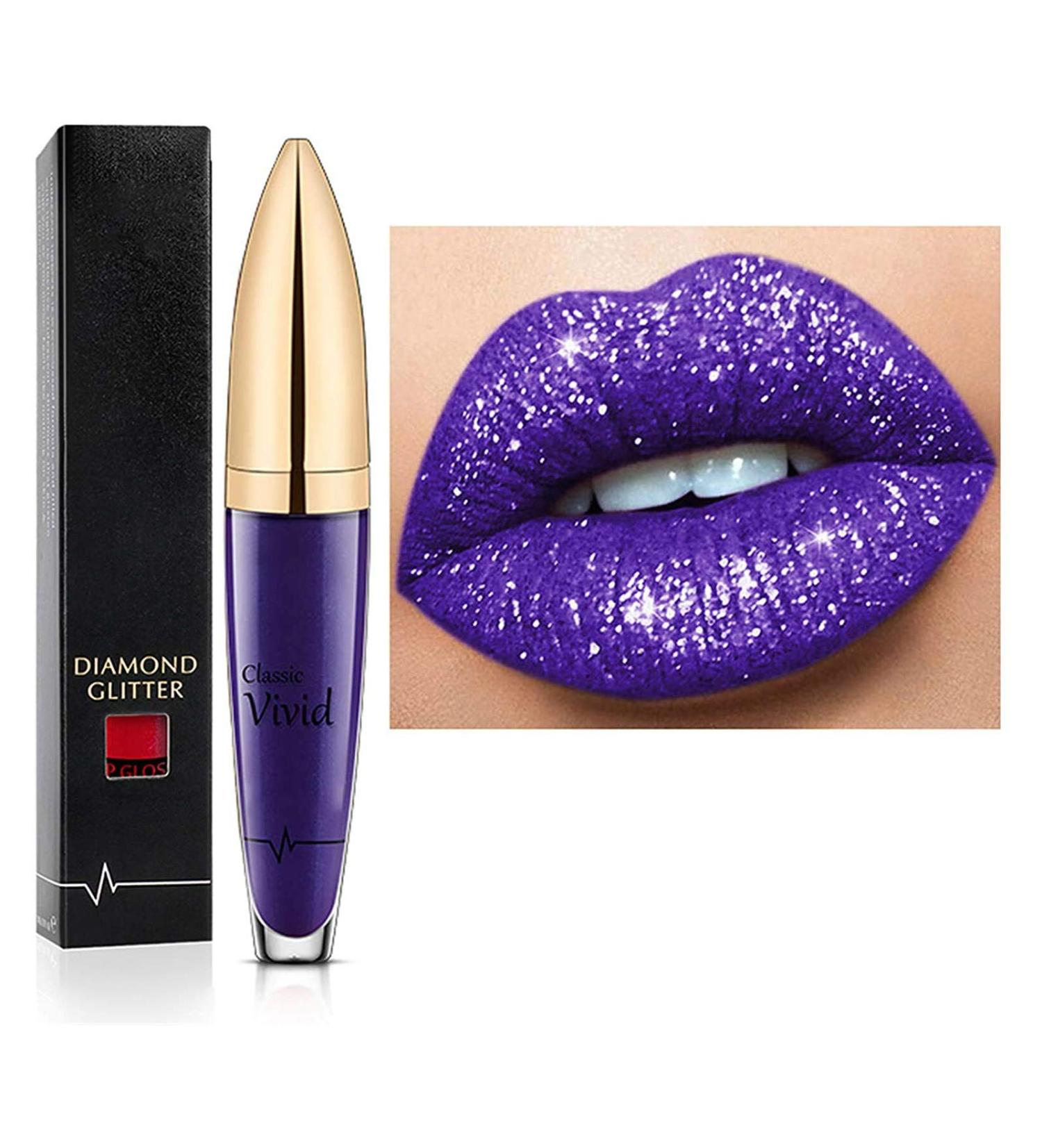 18 Colors Diamond Glossy Lipstick | Waterproof Matte & Shimmer Lip Gloss - Long-Lasting Beauty Makeup - Buy Online on GoSupps.com