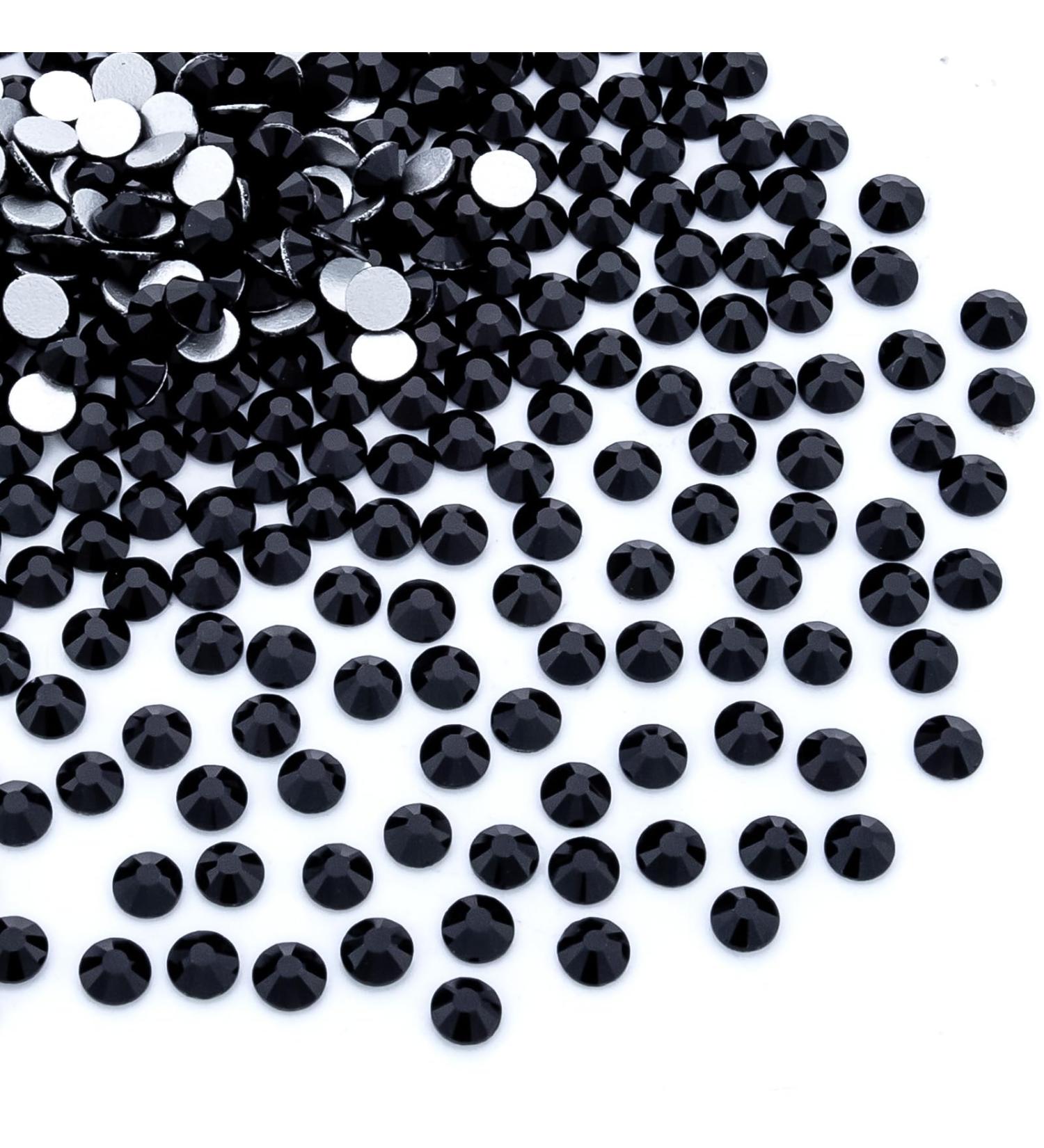YHMQ 2880 PCS Black Rhinestones - SS10 Nail Crystals for Stunning Nail Art | High-Quality Nail Decorations - Buy Online on GoSupps.com