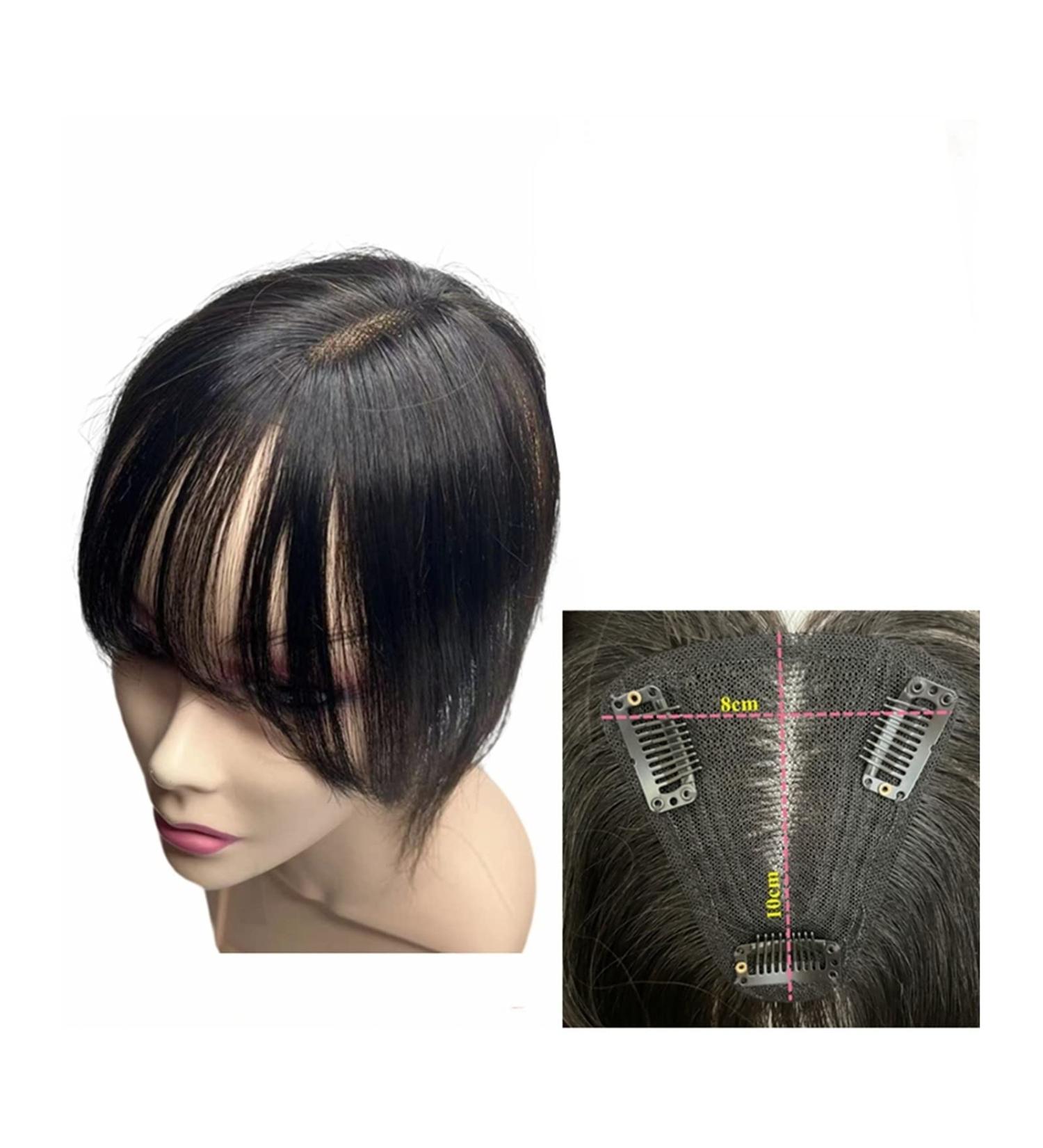Bangs Clip in Bangs Transparent Swiss Lace Human Hair Bangs Clip In Fringe Hairpieces Extension For Women Breathable Remy Hair Bangs for Women Curved Bangs for Daily Wear (Color : 8x10 Natural blac 8x10 Natural black - Buy Online on GoSupps.com